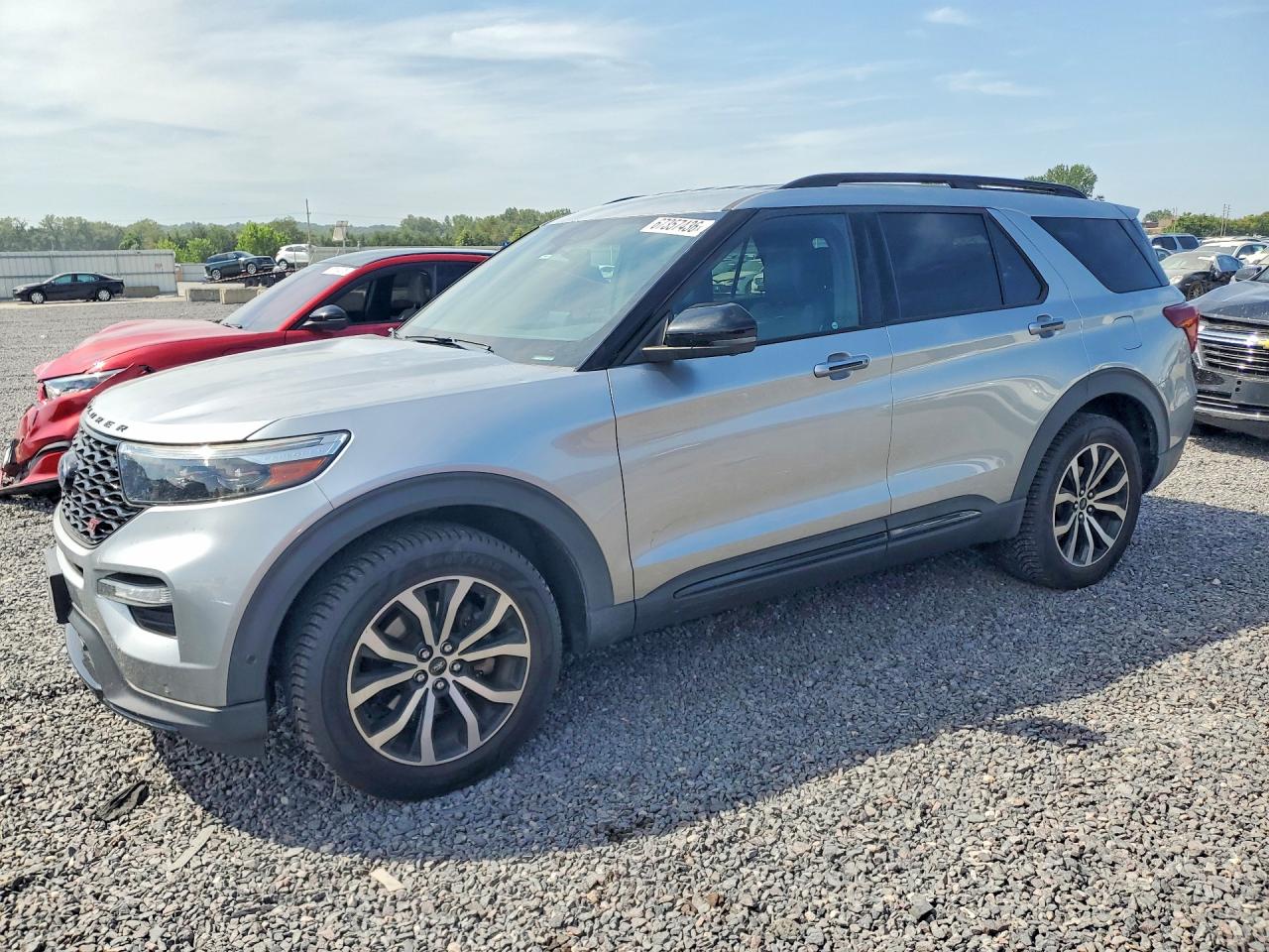 2020 Ford Explorer St Silver vin: 1FM5K8GC9LGA04098
