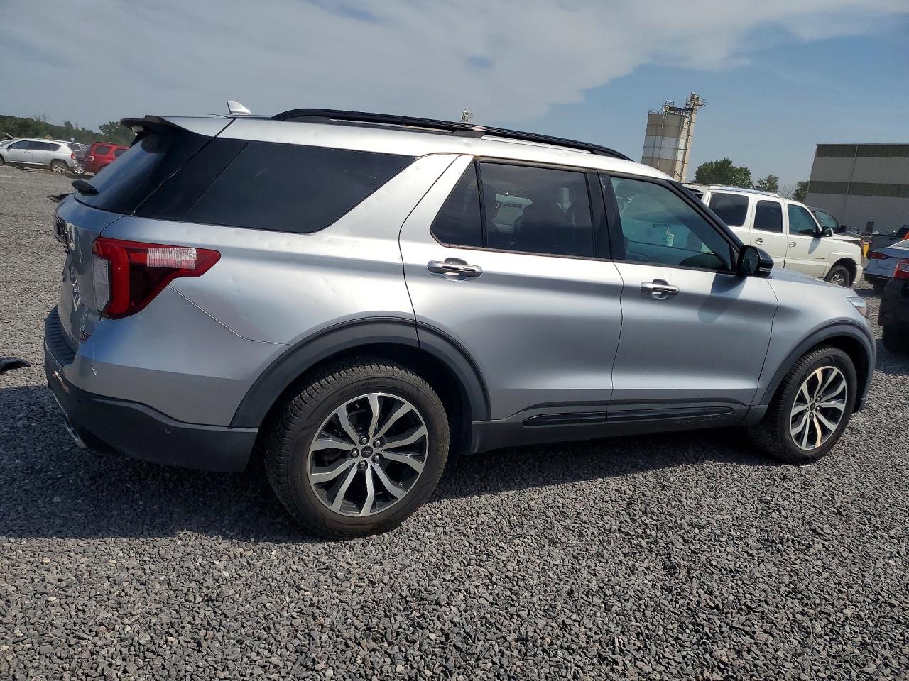 2020 Ford Explorer St Silver vin: 1FM5K8GC9LGA04098
