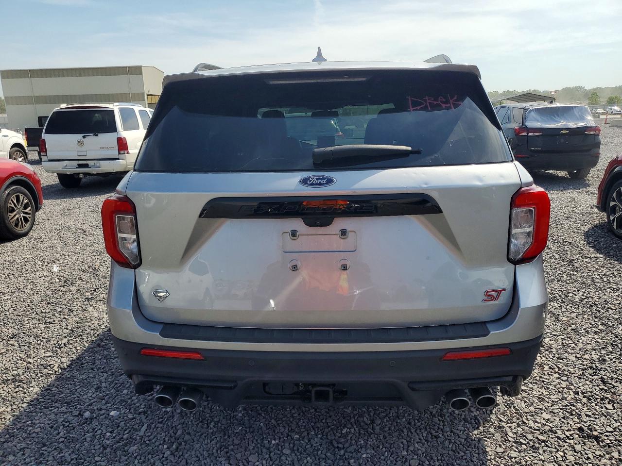 2020 Ford Explorer St Silver vin: 1FM5K8GC9LGA04098