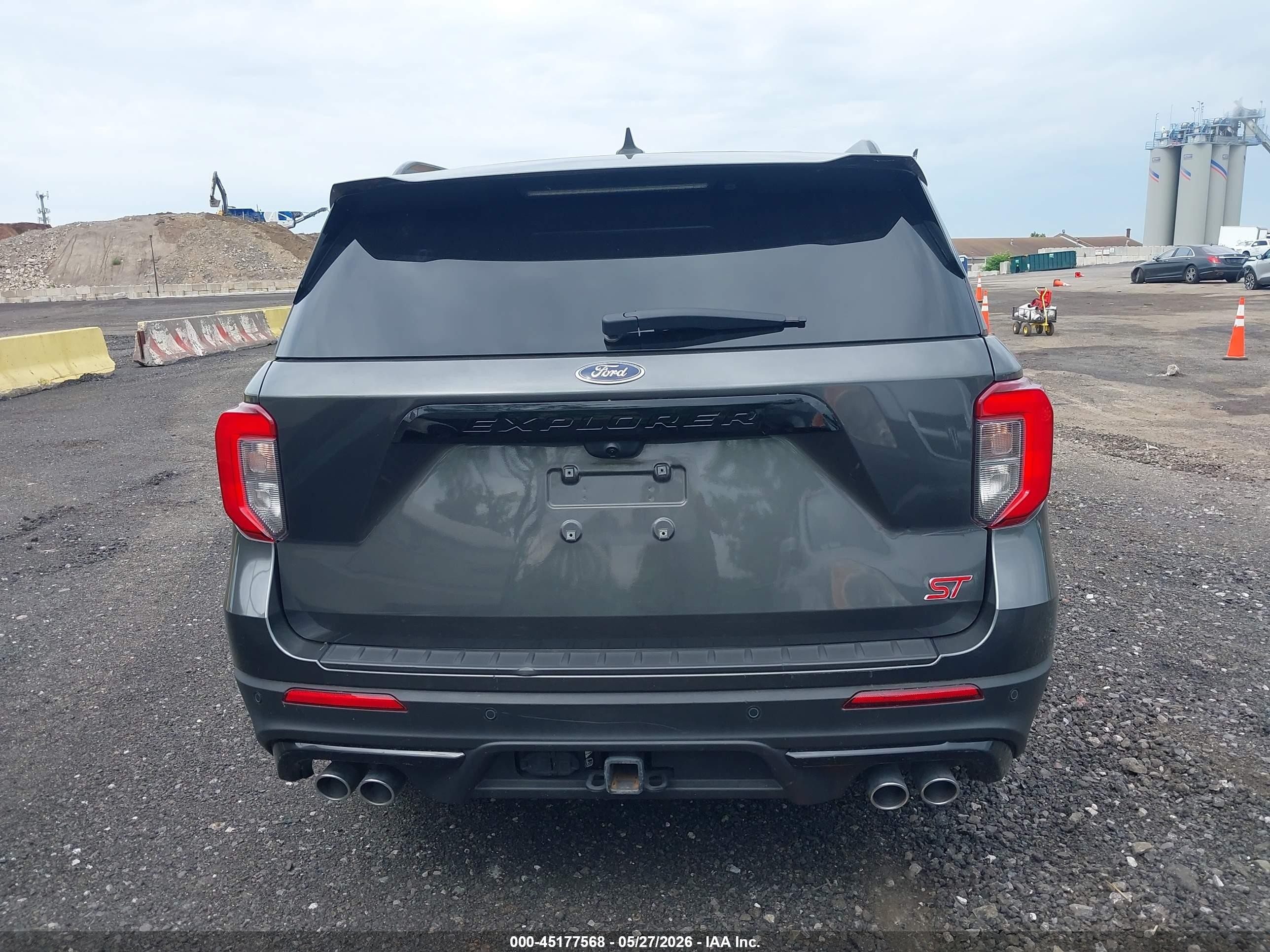 2020 Ford Explorer St Gray vin: 1FM5K8GCXLGA08113