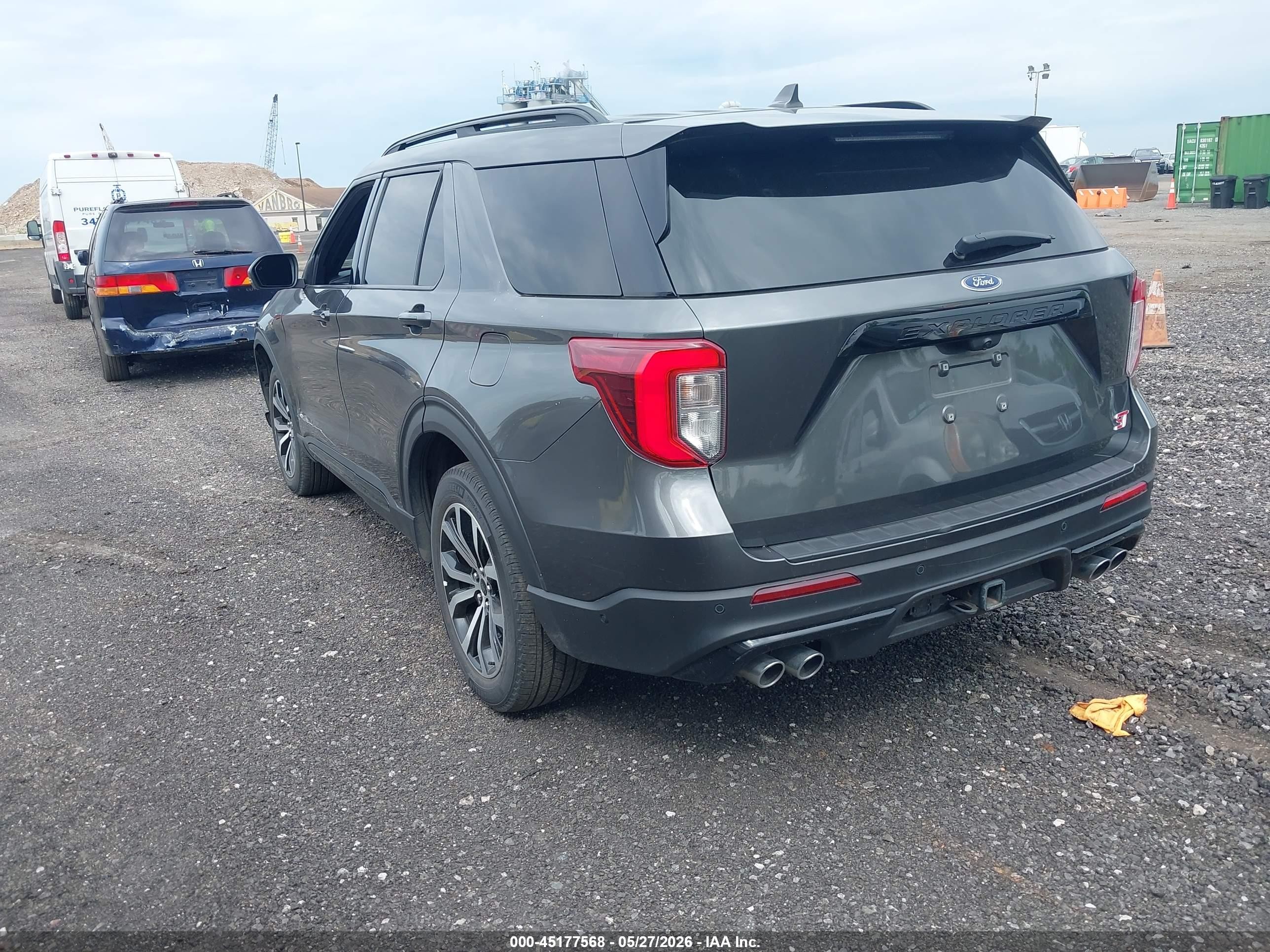 2020 Ford Explorer St Gray vin: 1FM5K8GCXLGA08113