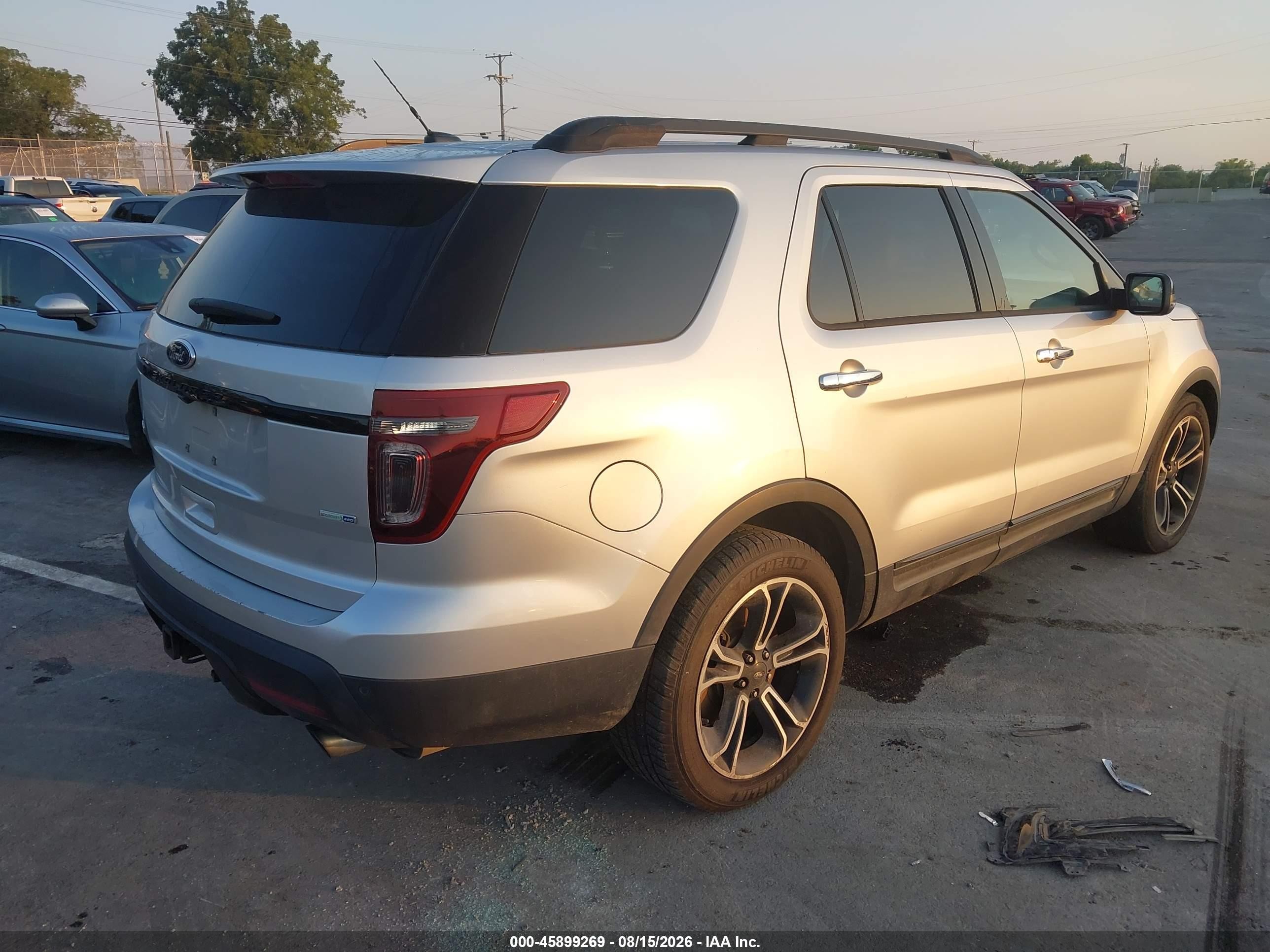 2013 Ford Explorer Sport Gray vin: 1FM5K8GT0DGB96836