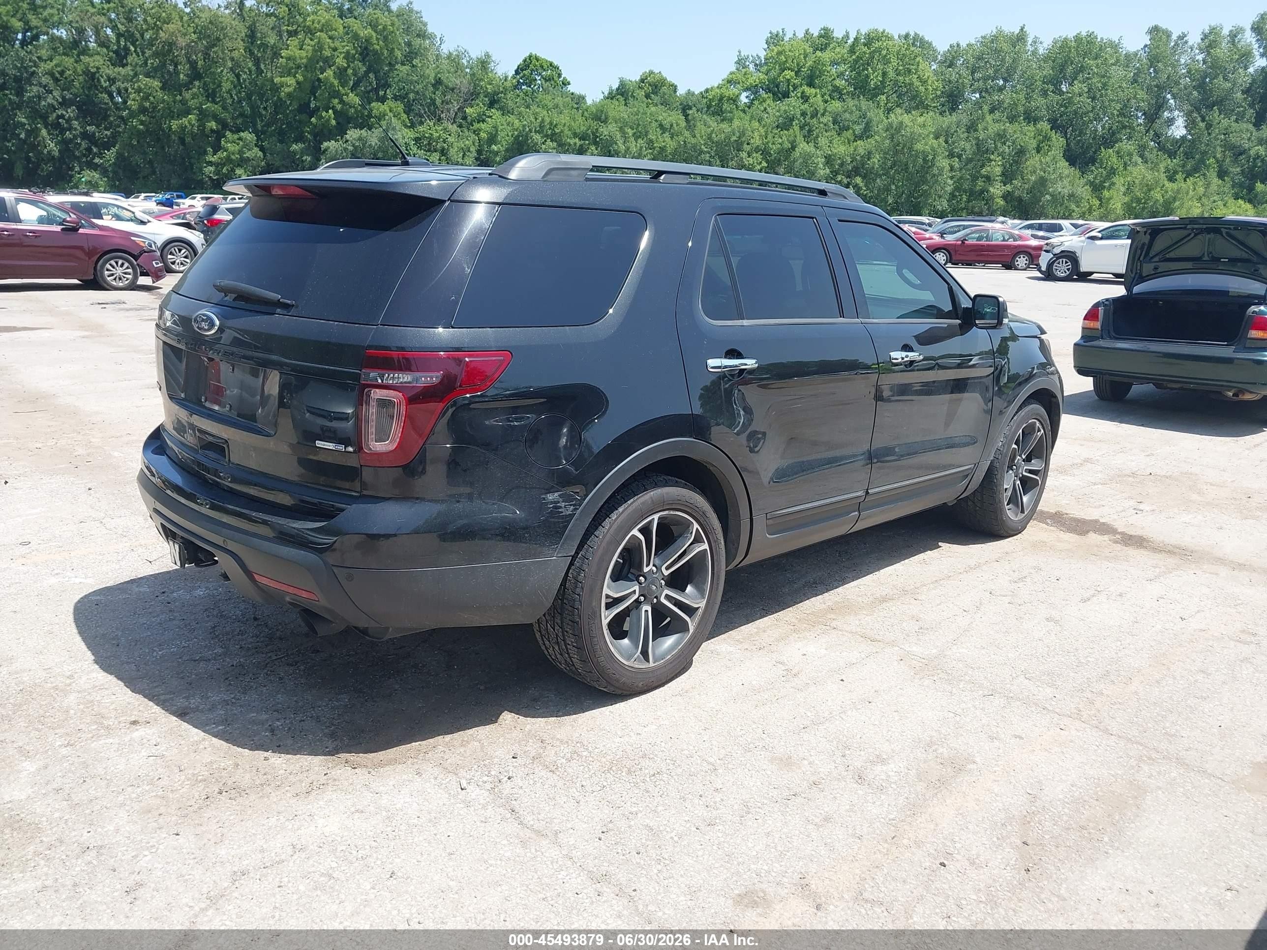2014 Ford Explorer Sport Black vin: 1FM5K8GT0EGA11430