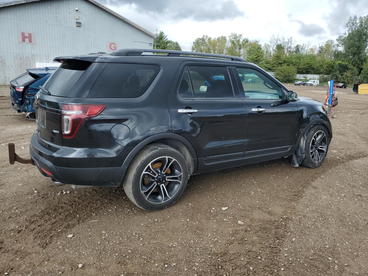 2014 Ford Explorer Sport Black vin: 1FM5K8GT0EGA31905