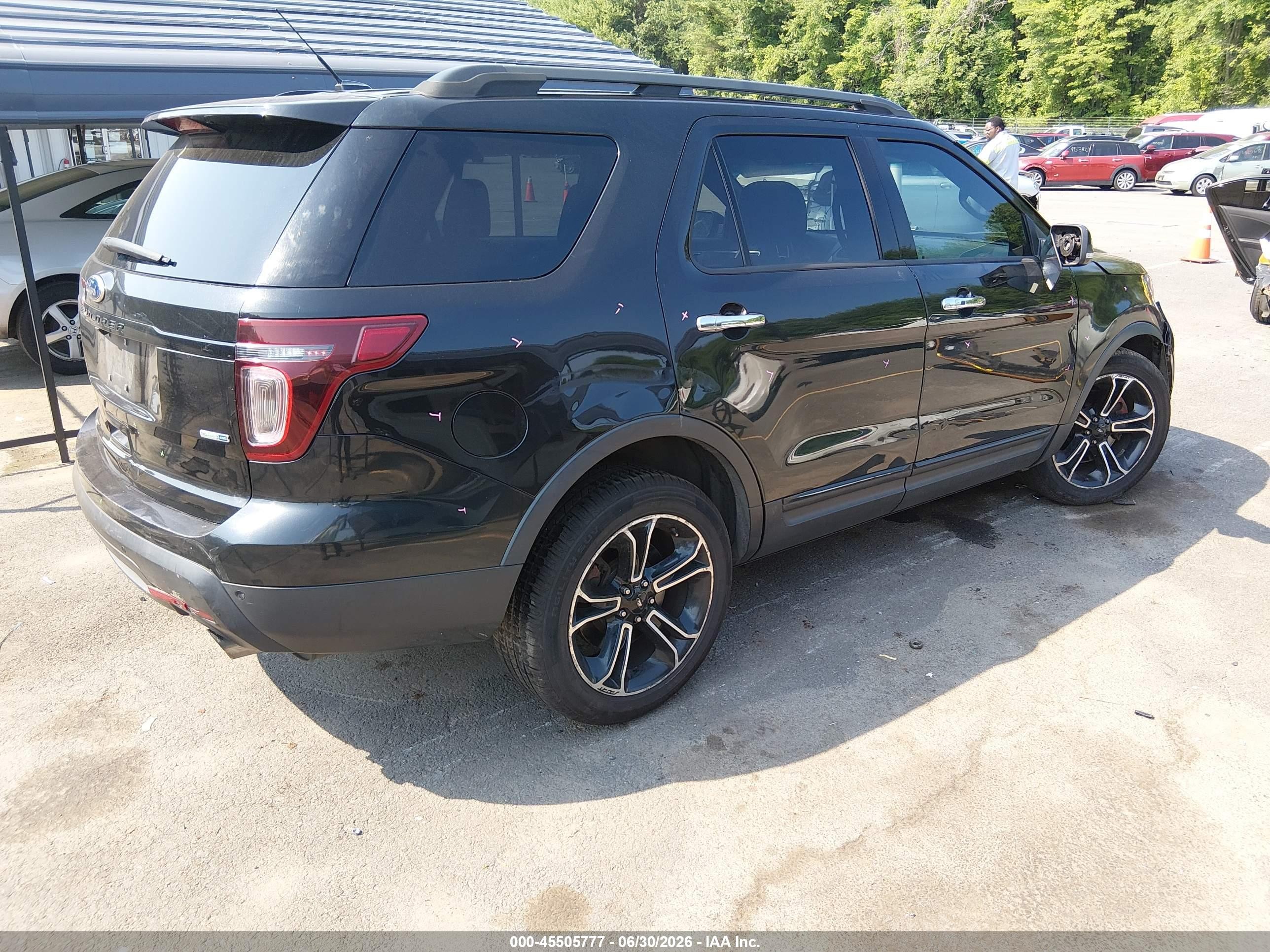 2014 Ford Explorer Sport Black vin: 1FM5K8GT0EGA35873