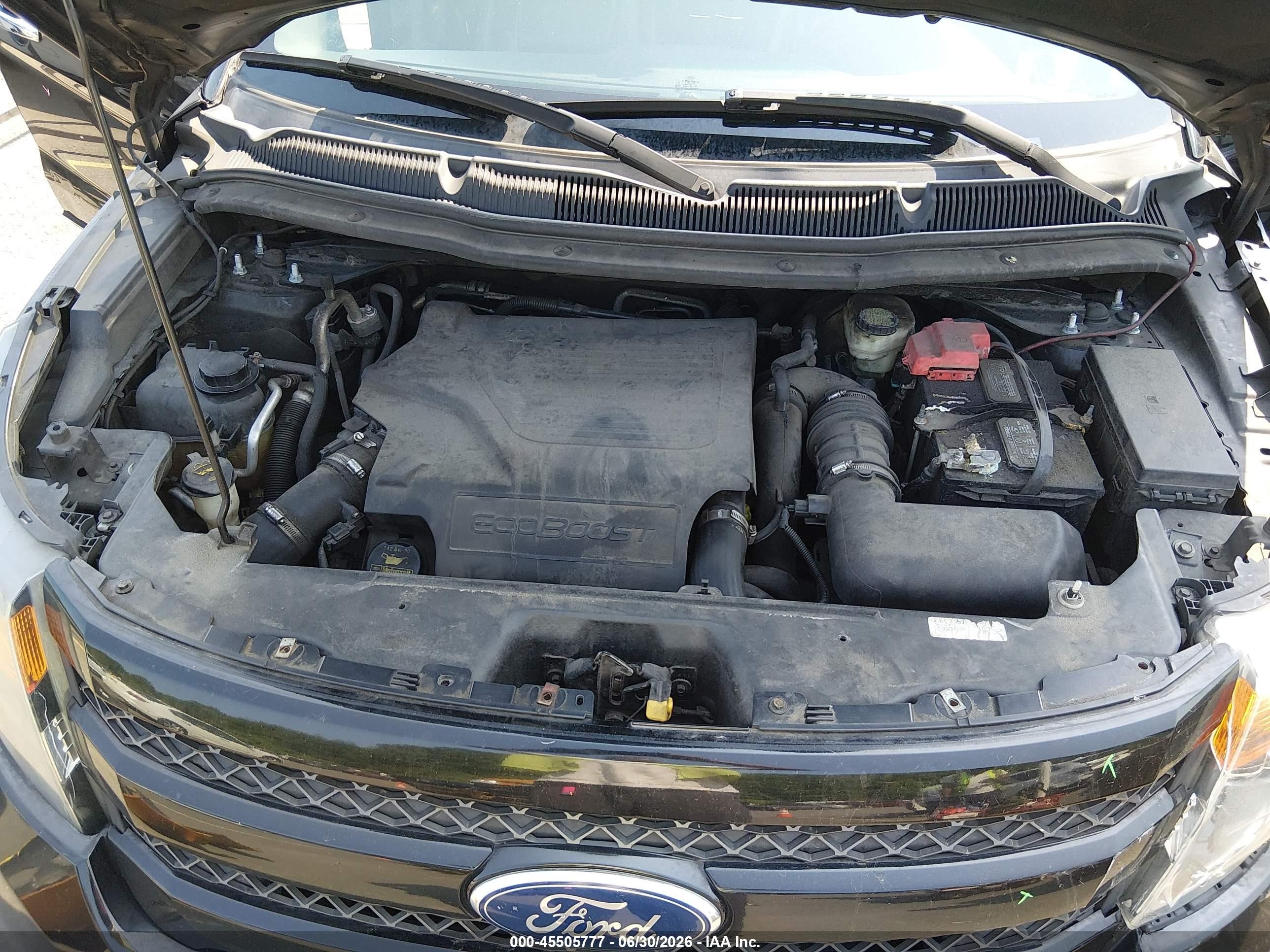 2014 Ford Explorer Sport Black vin: 1FM5K8GT0EGA35873