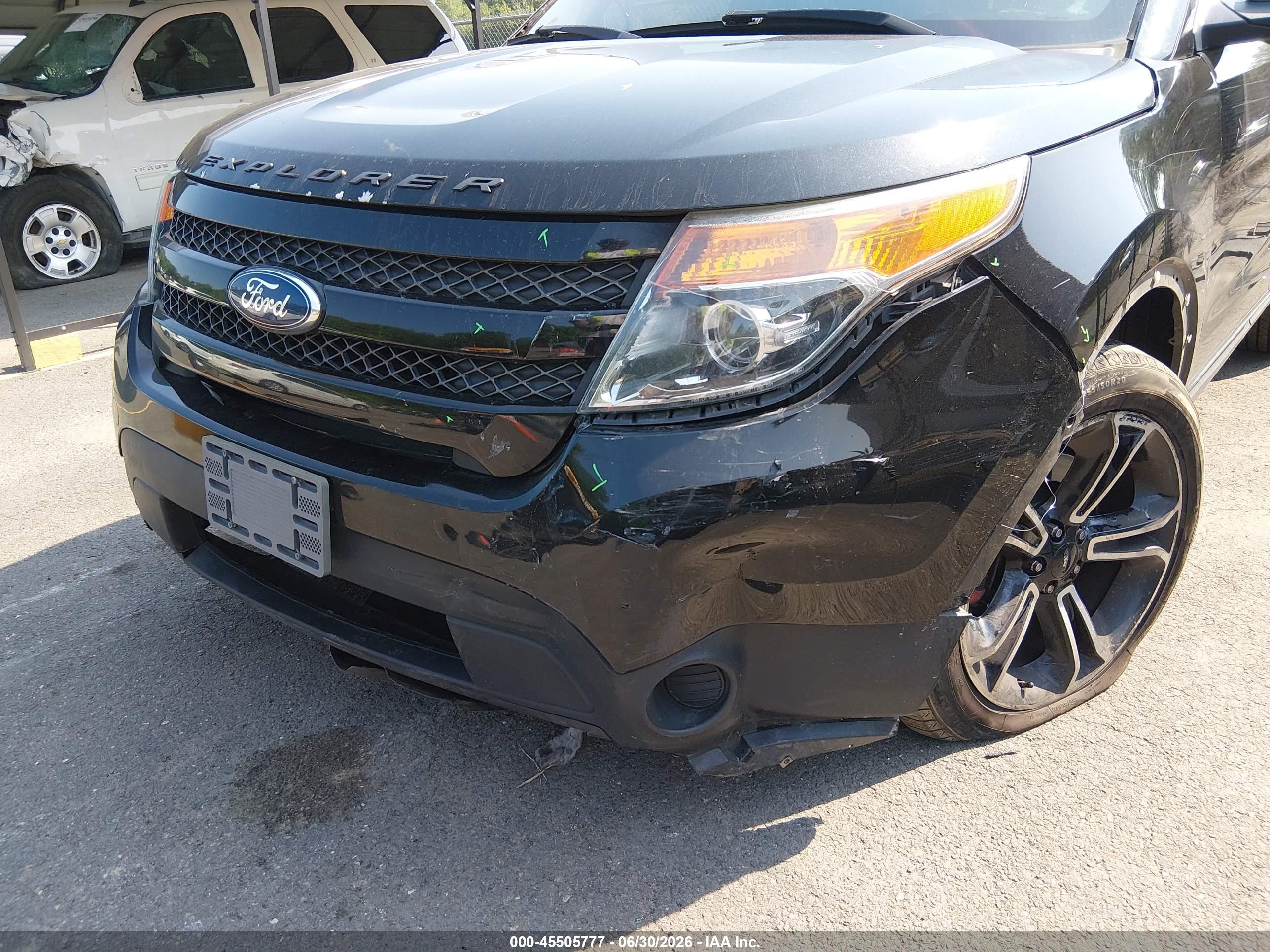 2014 Ford Explorer Sport Black vin: 1FM5K8GT0EGA35873