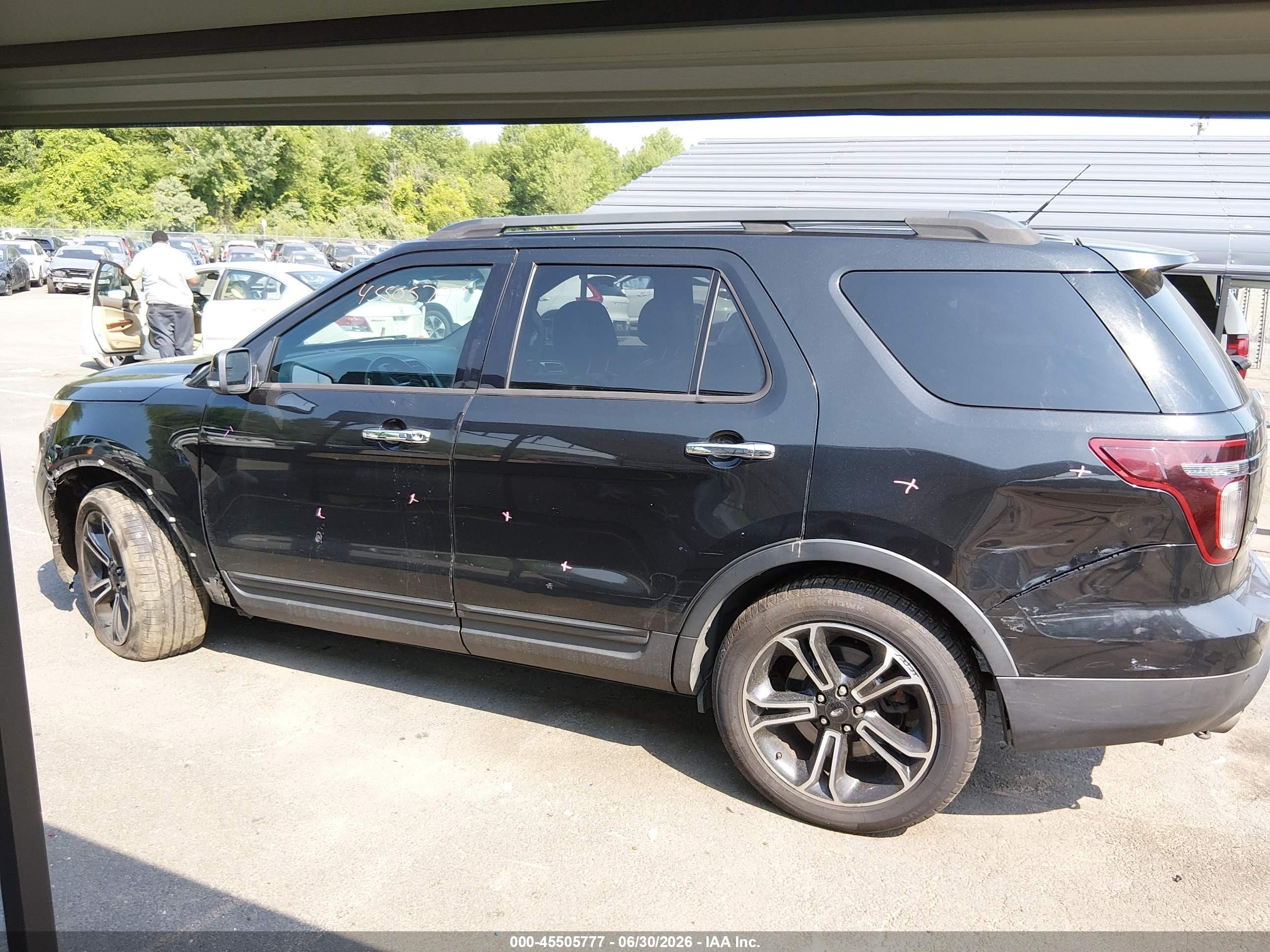 2014 Ford Explorer Sport Black vin: 1FM5K8GT0EGA35873
