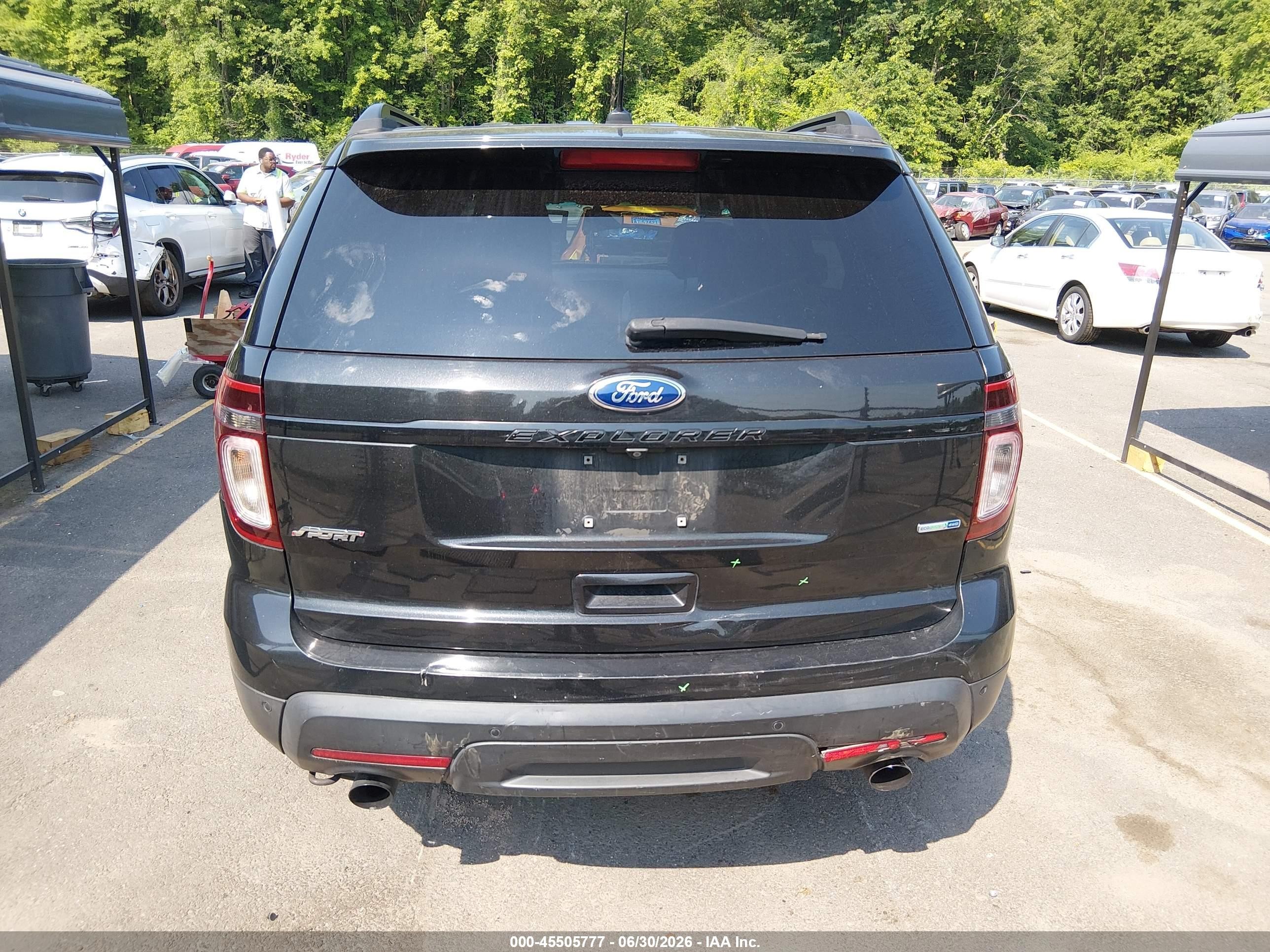 2014 Ford Explorer Sport Black vin: 1FM5K8GT0EGA35873