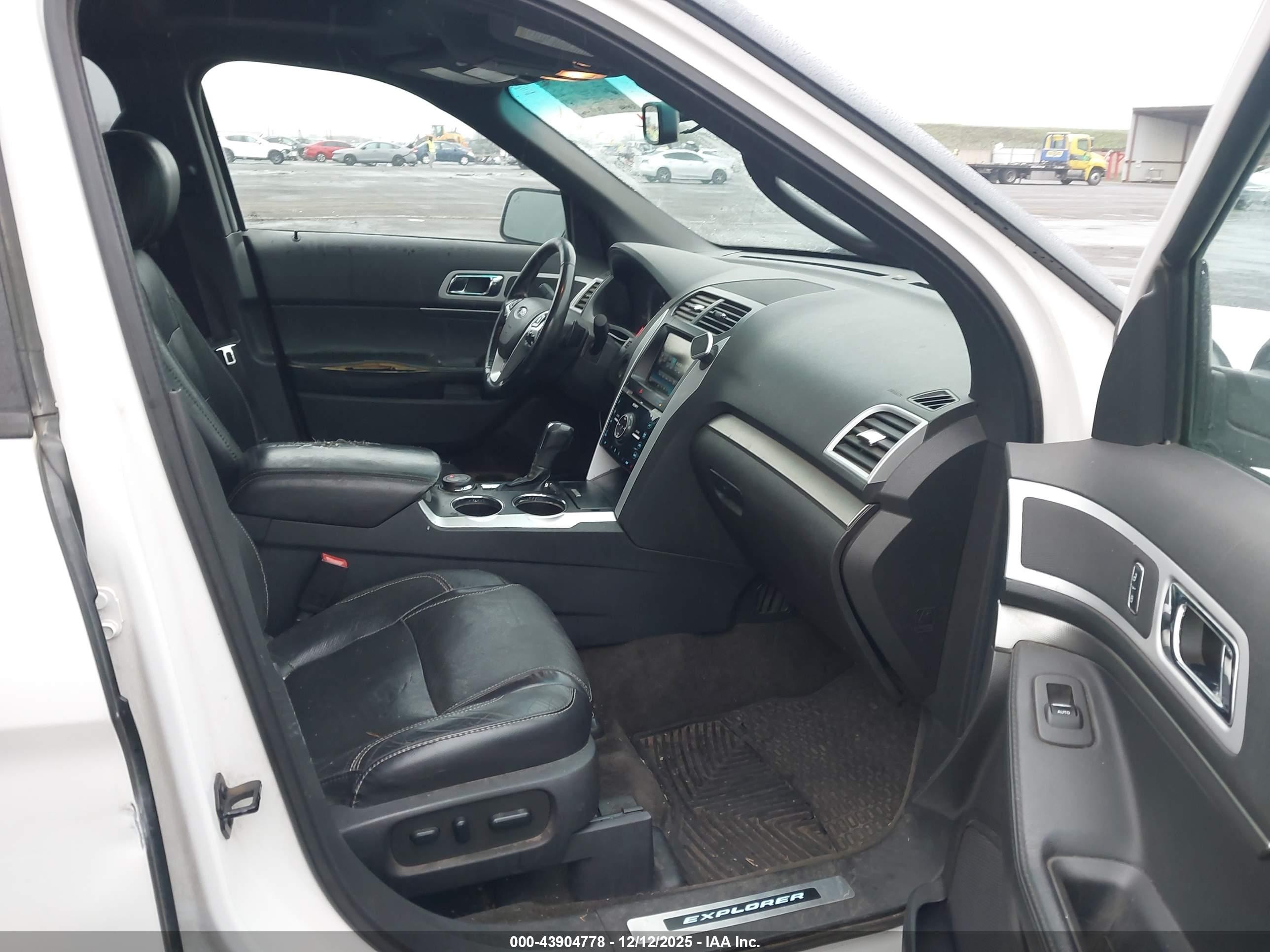 2014 Ford Explorer Sport White vin: 1FM5K8GT0EGA37848