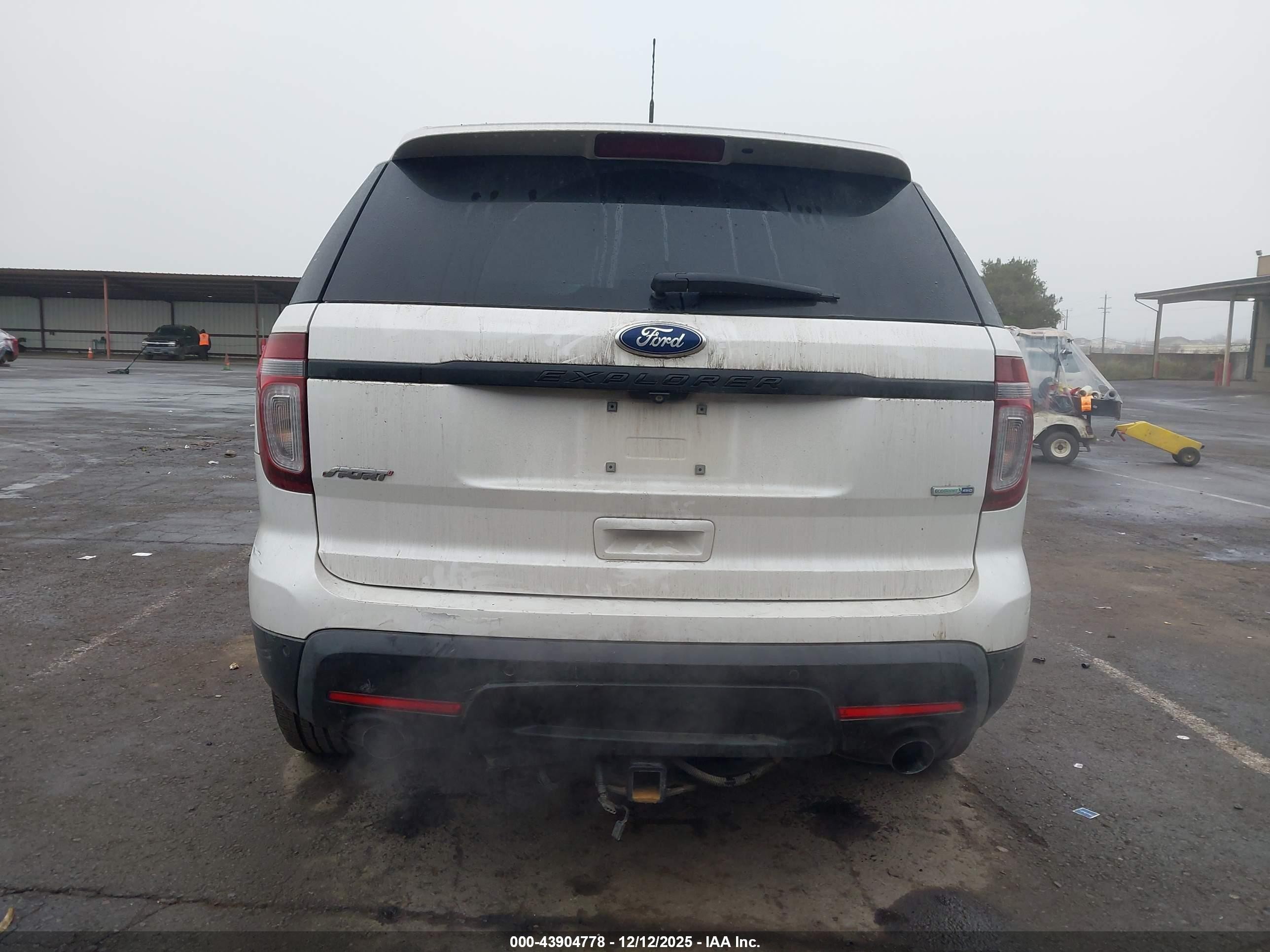 2014 Ford Explorer Sport White vin: 1FM5K8GT0EGA37848