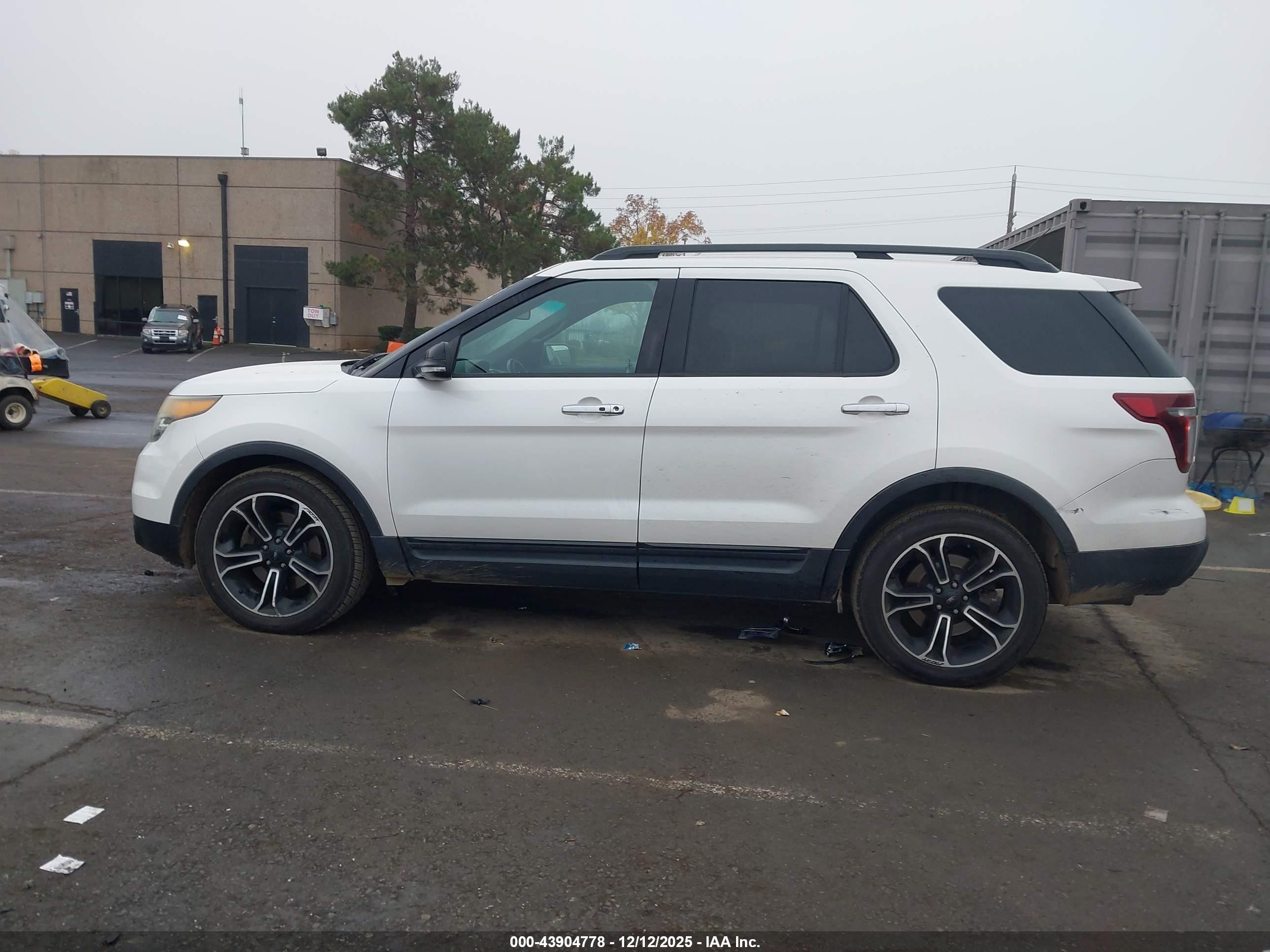 2014 Ford Explorer Sport White vin: 1FM5K8GT0EGA37848