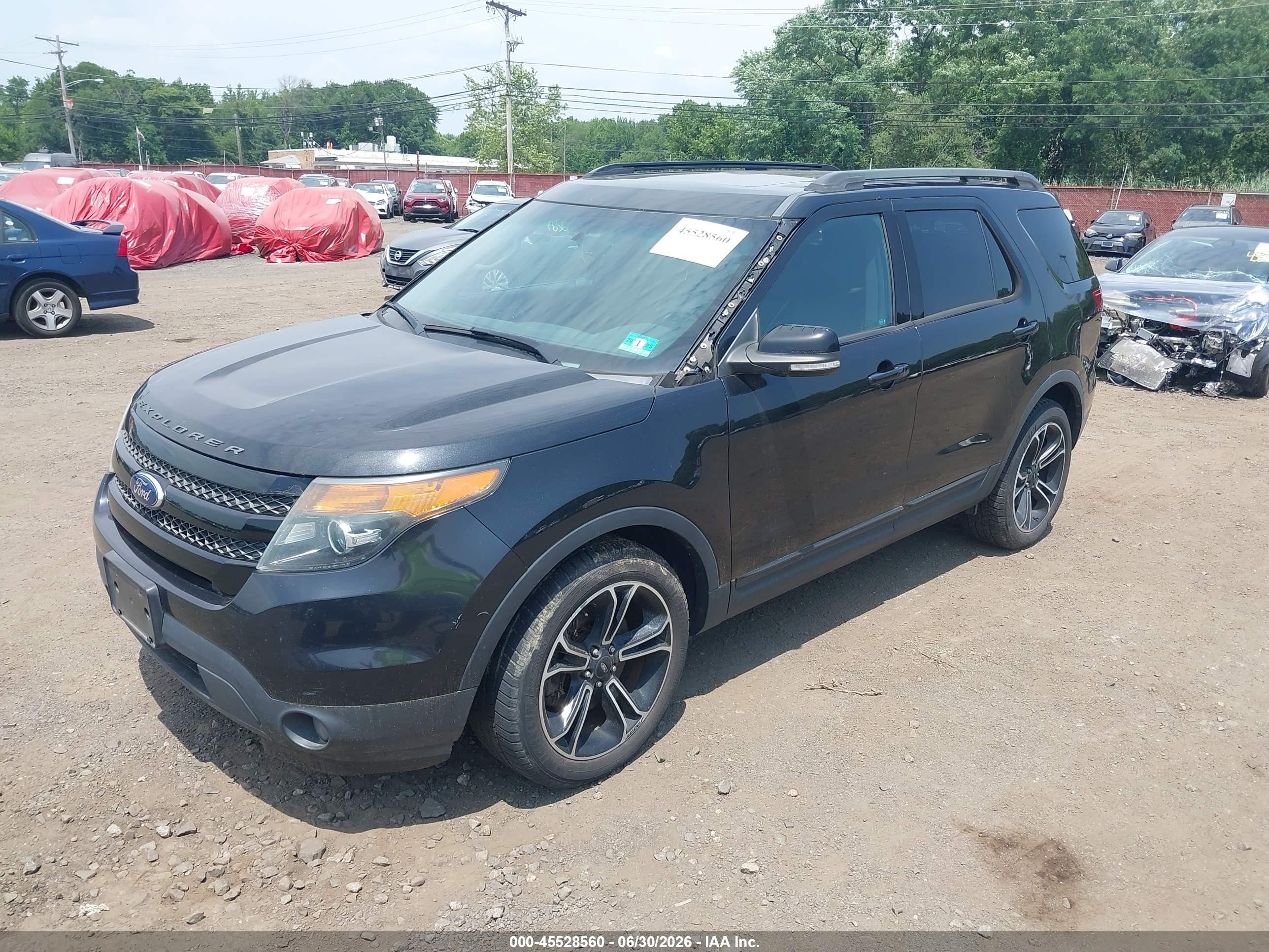 2015 Ford Explorer Sport Black vin: 1FM5K8GT0FGA00462