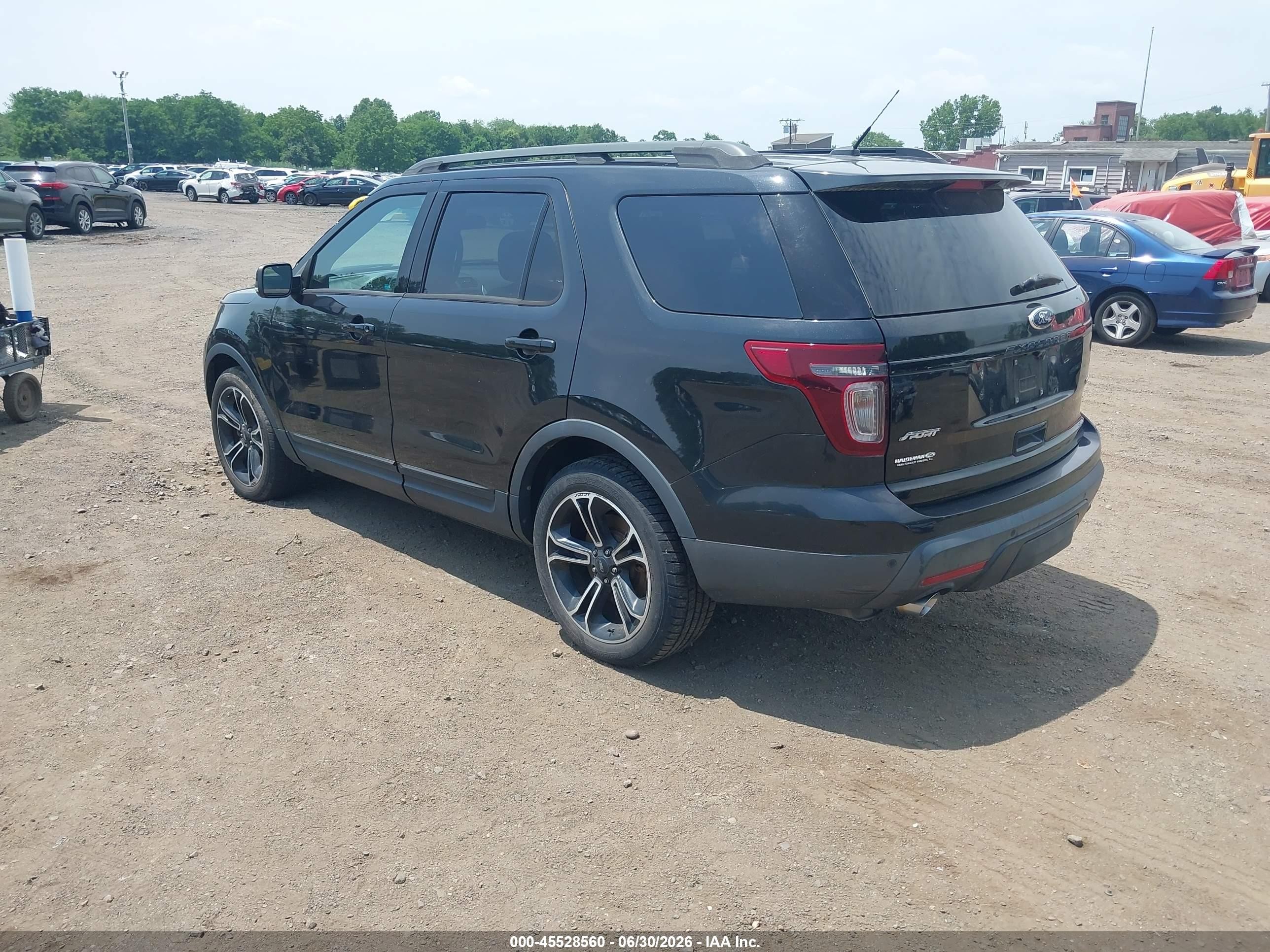 2015 Ford Explorer Sport Black vin: 1FM5K8GT0FGA00462