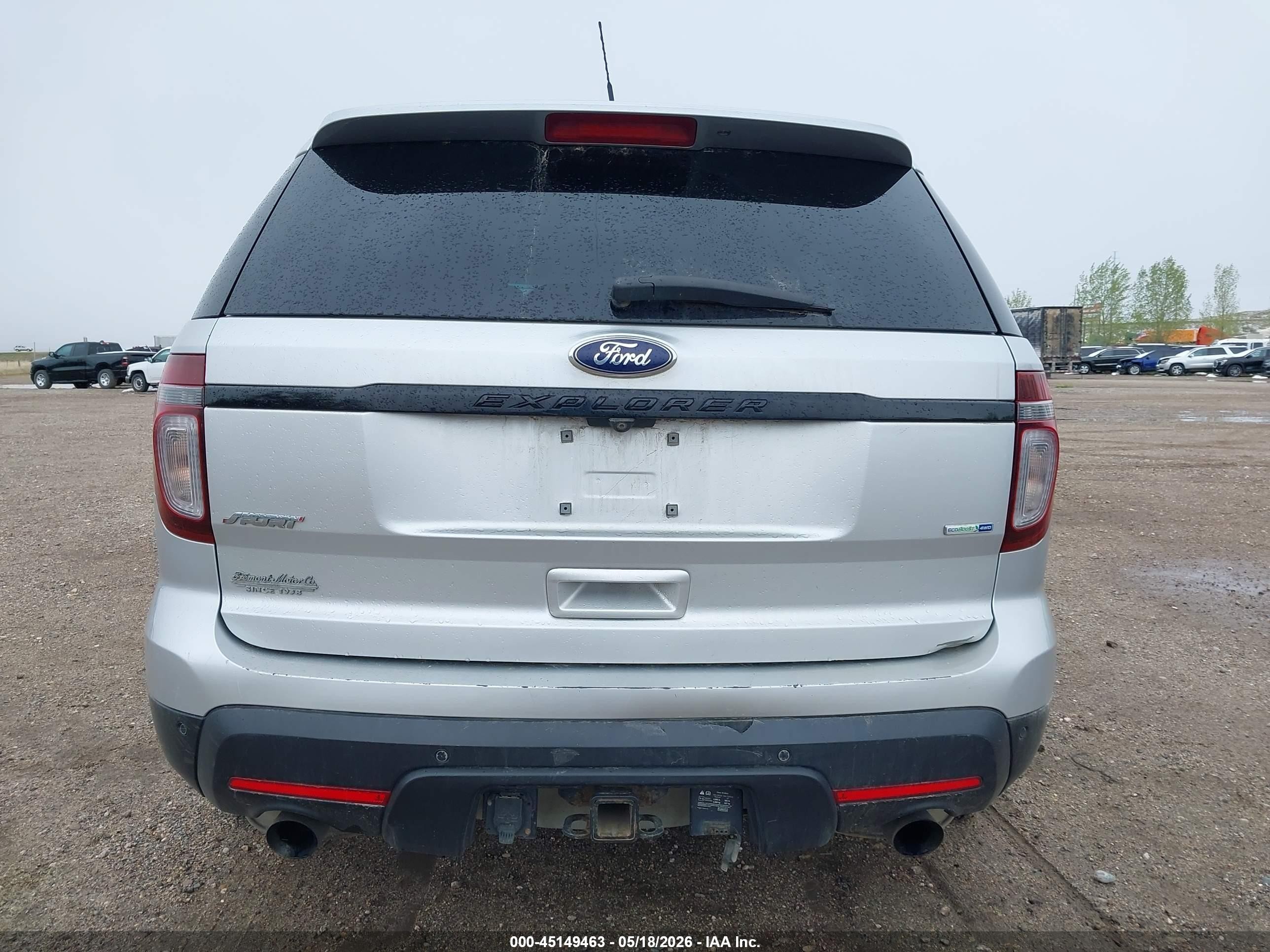 2015 Ford Explorer Sport Silver vin: 1FM5K8GT0FGA07282