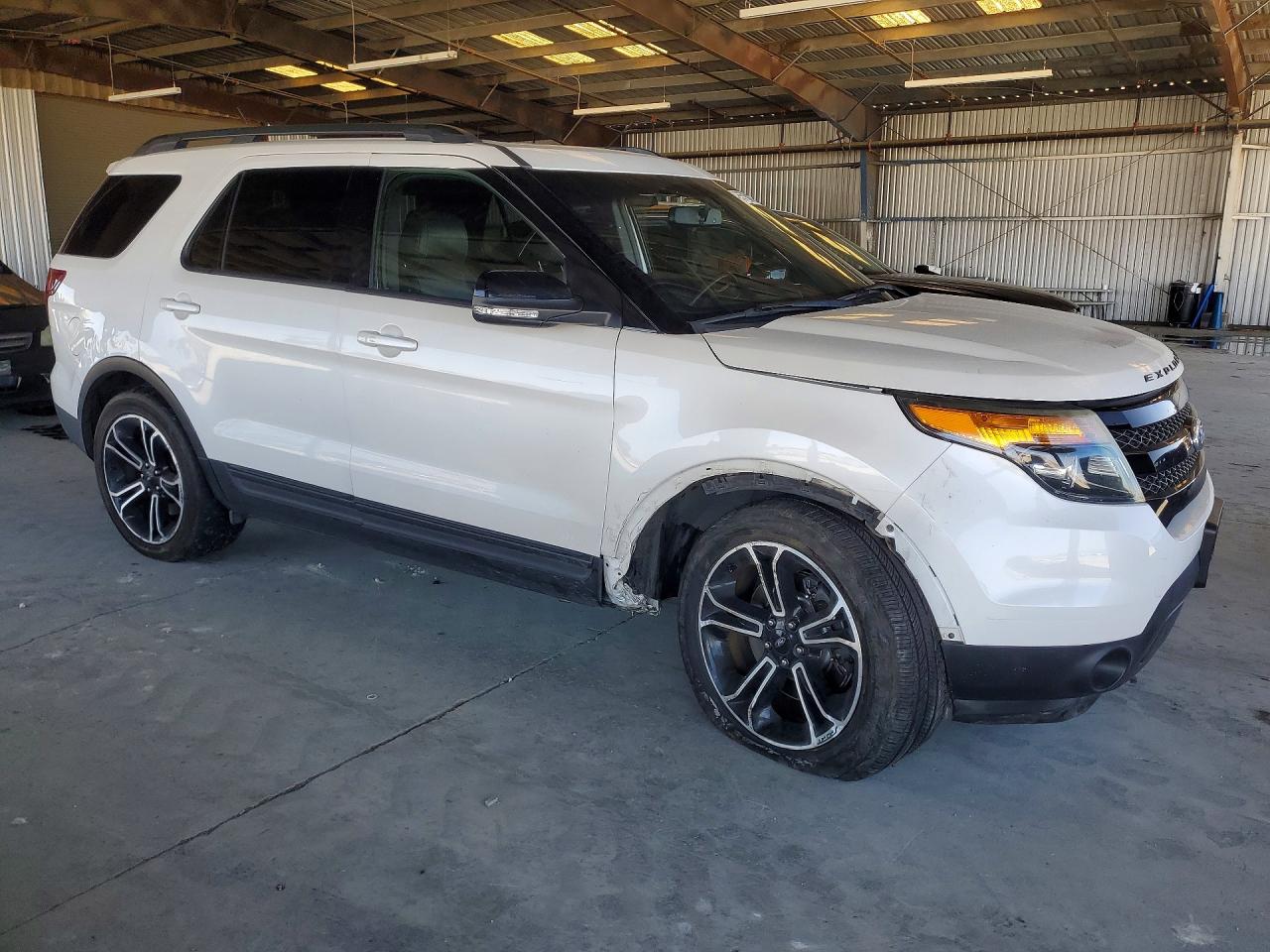 2015 Ford Explorer Sport White vin: 1FM5K8GT0FGA34739