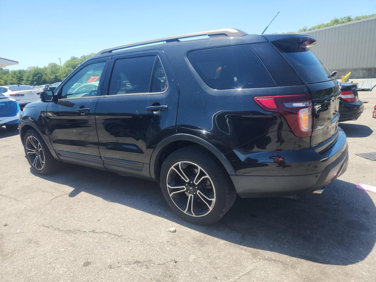 2015 Ford Explorer Sport Black vin: 1FM5K8GT0FGC10933 Damage: Left Rear Door, Dent(S) W/ Paint Dmg, 1 To 2 Inches