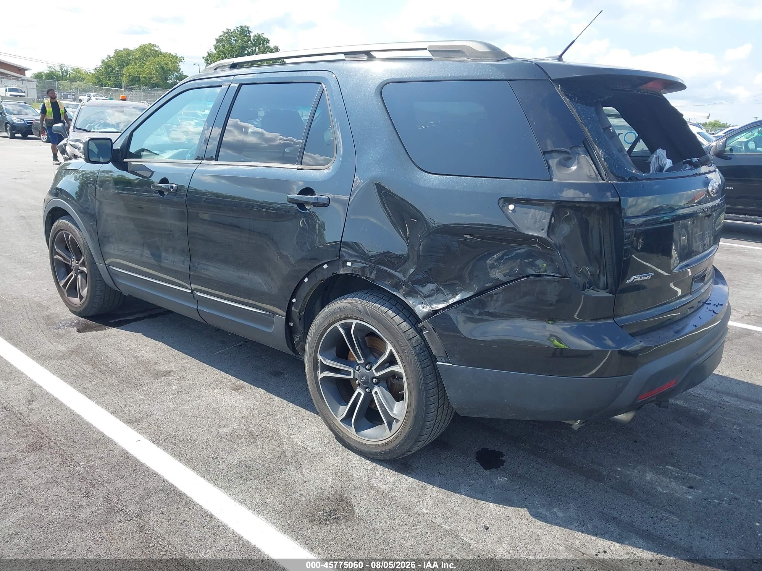 2015 Ford Explorer Sport Черный vin: 1FM5K8GT0FGC12200