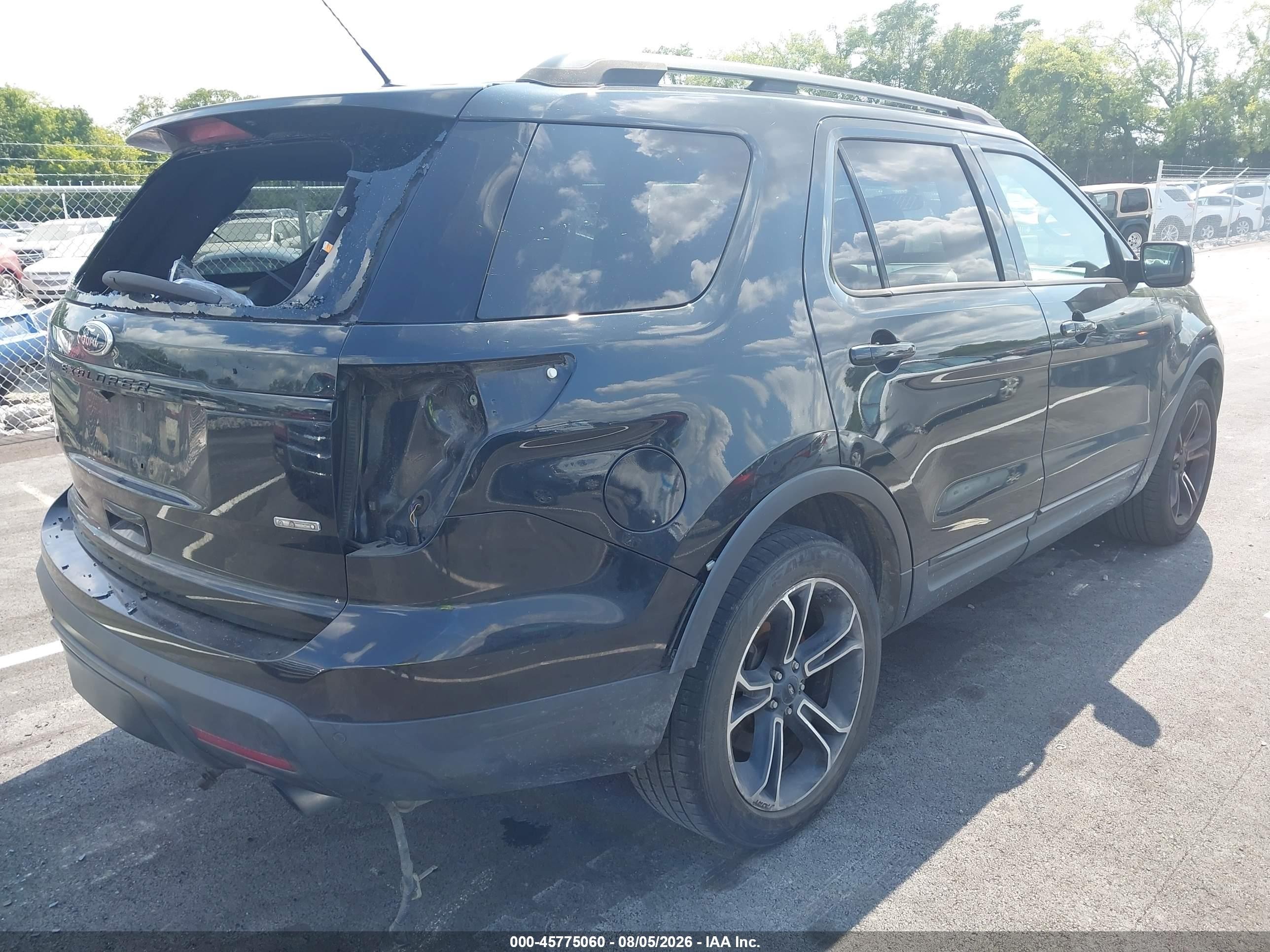 2015 Ford Explorer Sport Черный vin: 1FM5K8GT0FGC12200
