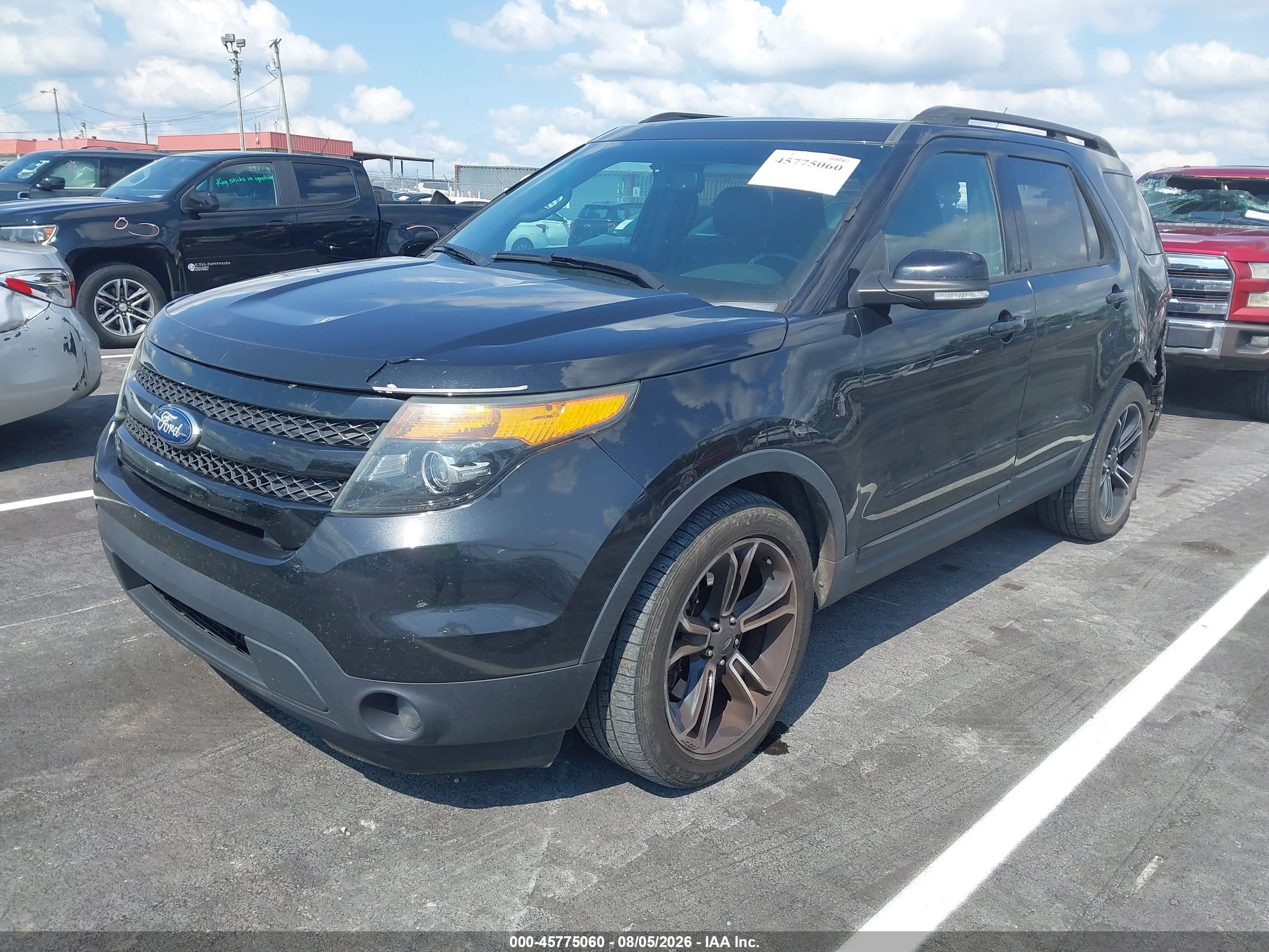 2015 Ford Explorer Sport Черный vin: 1FM5K8GT0FGC12200