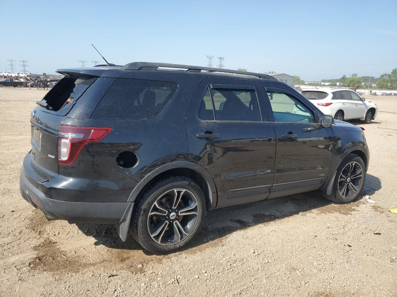 2015 Ford Explorer Sport Black vin: 1FM5K8GT0FGC32530