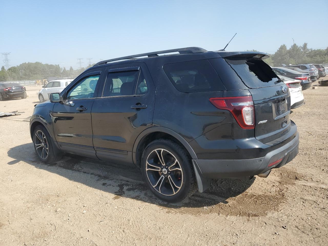 2015 Ford Explorer Sport Black vin: 1FM5K8GT0FGC32530