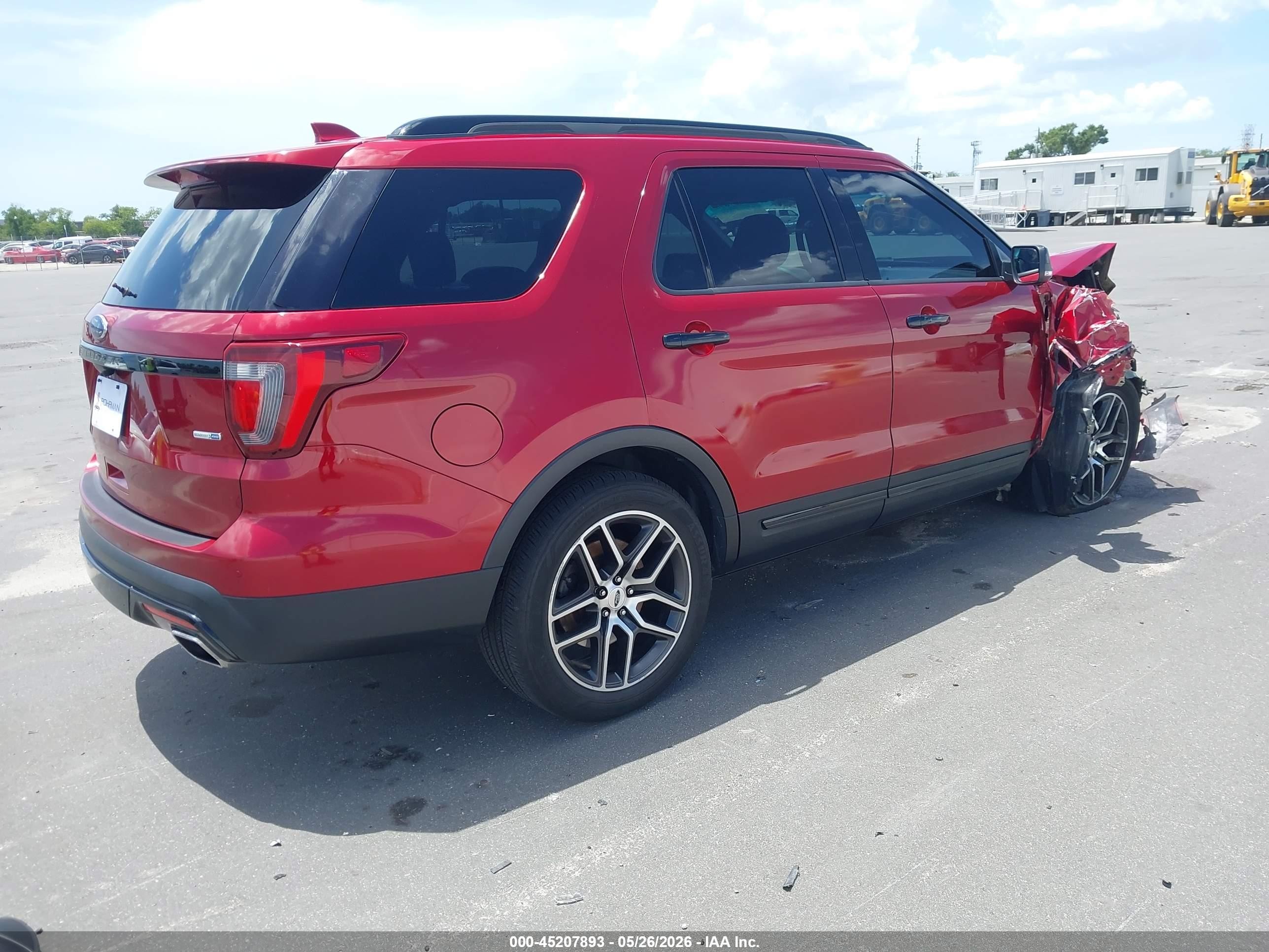 2016 Ford Explorer Sport Красный vin: 1FM5K8GT0GGC27233