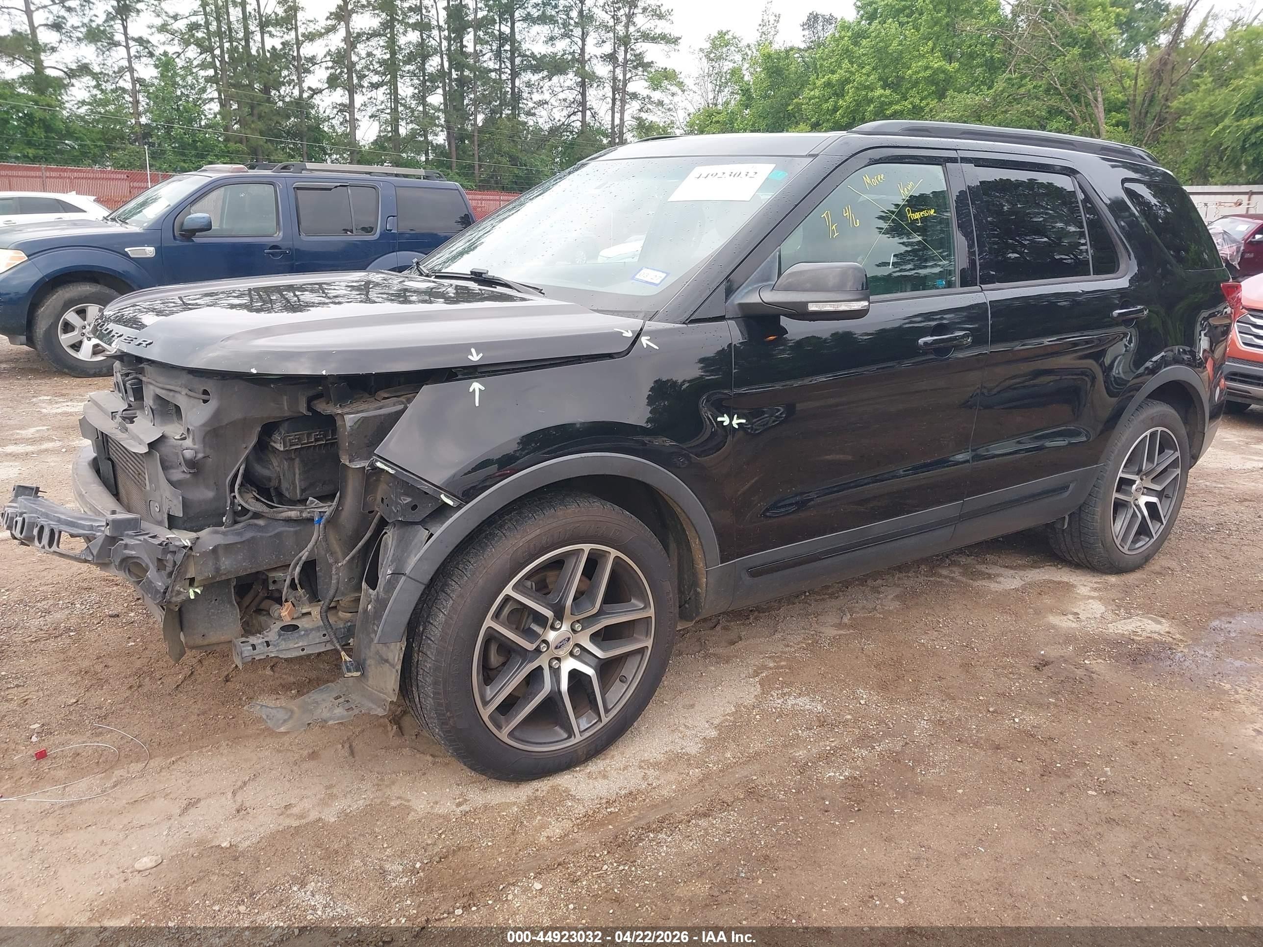 2016 Ford Explorer Sport Black vin: 1FM5K8GT0GGC65755