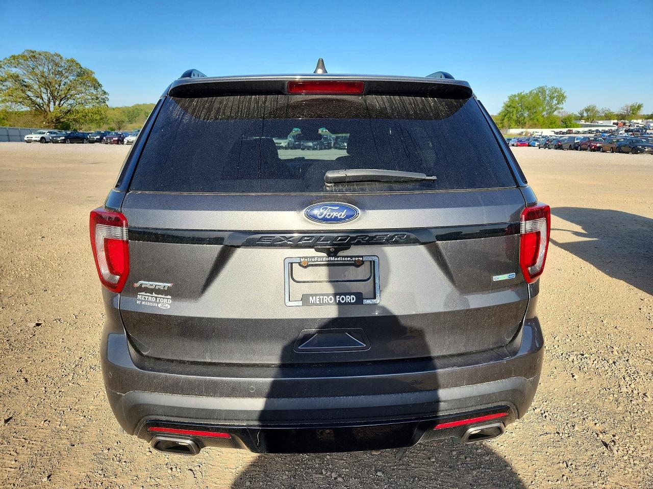 2017 Ford Explorer Sport Gray vin: 1FM5K8GT0HGD37118