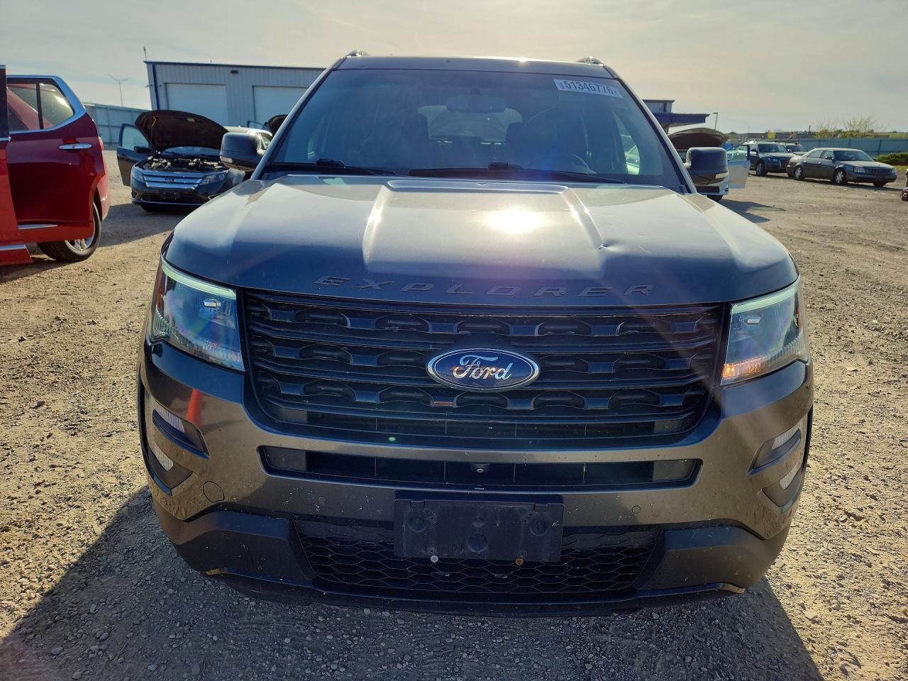 2017 Ford Explorer Sport Gray vin: 1FM5K8GT0HGD37118