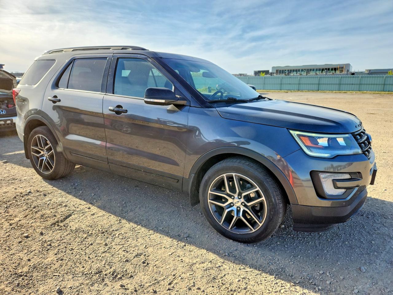 2017 Ford Explorer Sport Gray vin: 1FM5K8GT0HGD37118