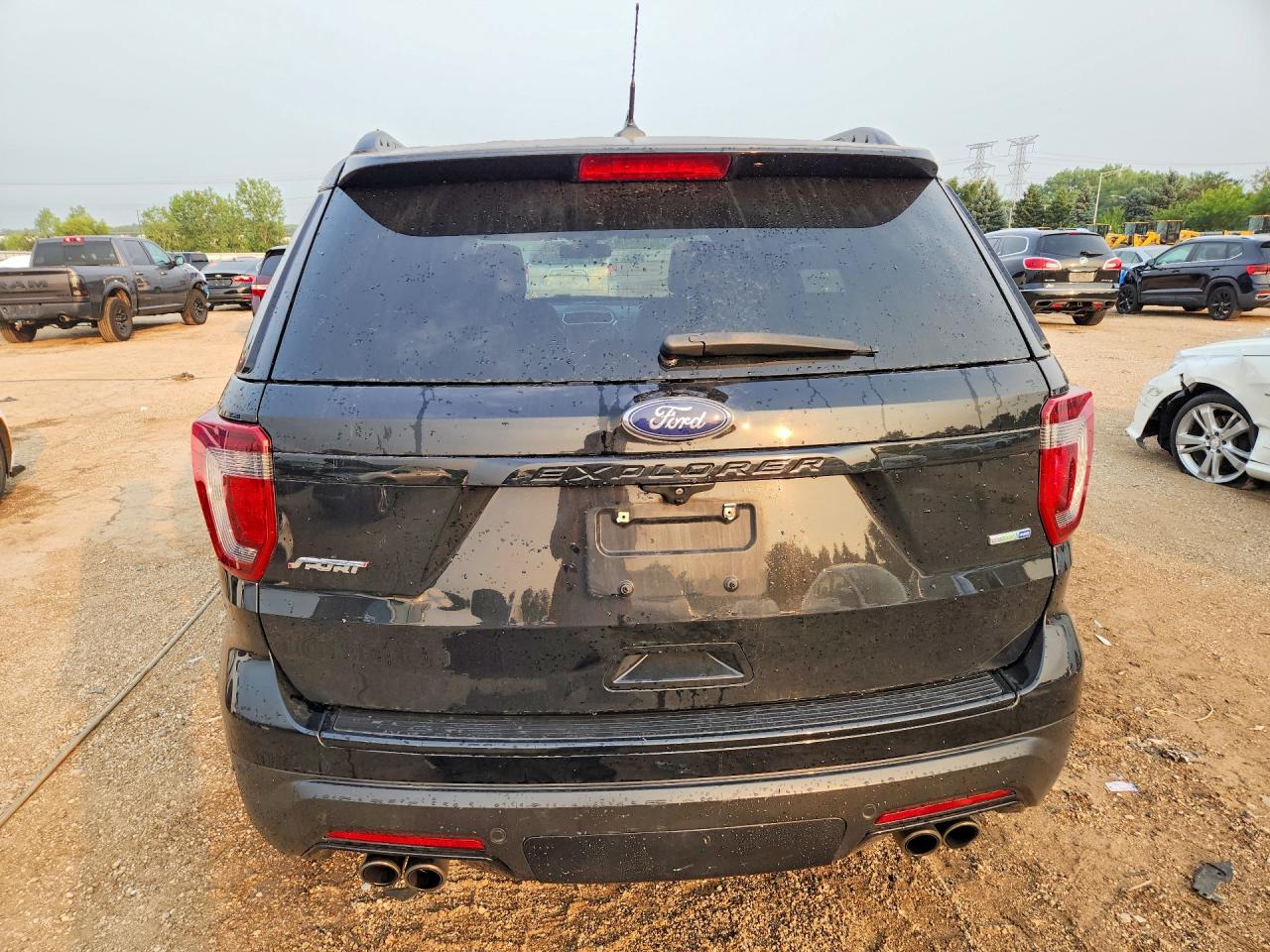 2018 Ford Explorer Sport Black vin: 1FM5K8GT0JGC82269