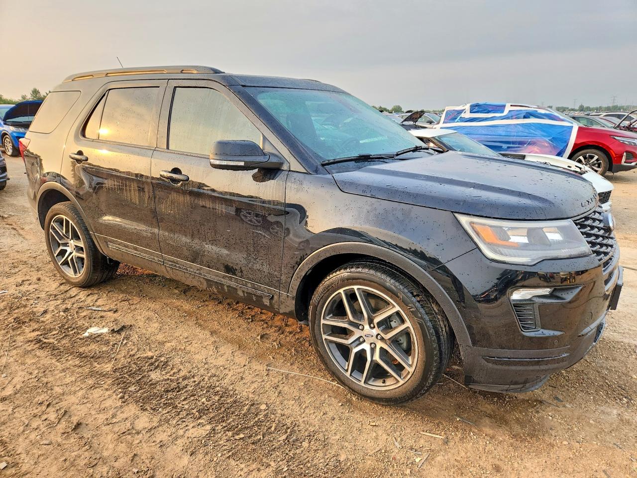2018 Ford Explorer Sport Black vin: 1FM5K8GT0JGC82269