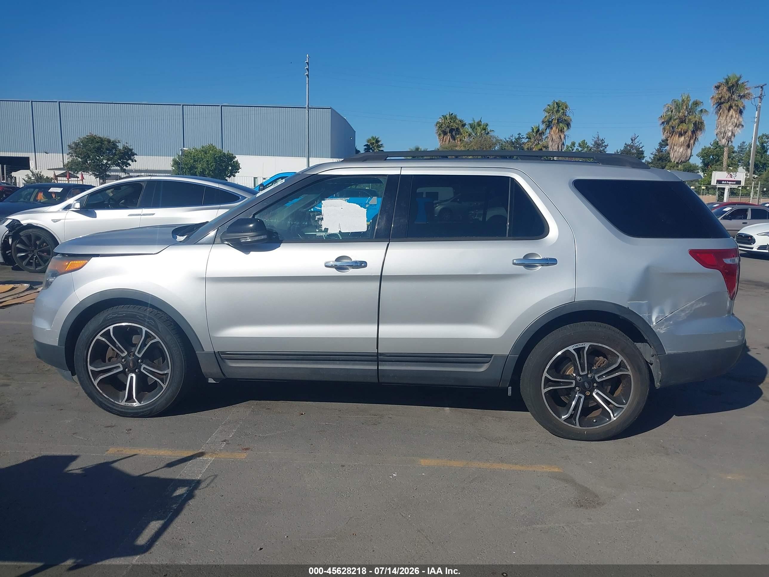 2013 Ford Explorer Sport Gray vin: 1FM5K8GT1DGB53915