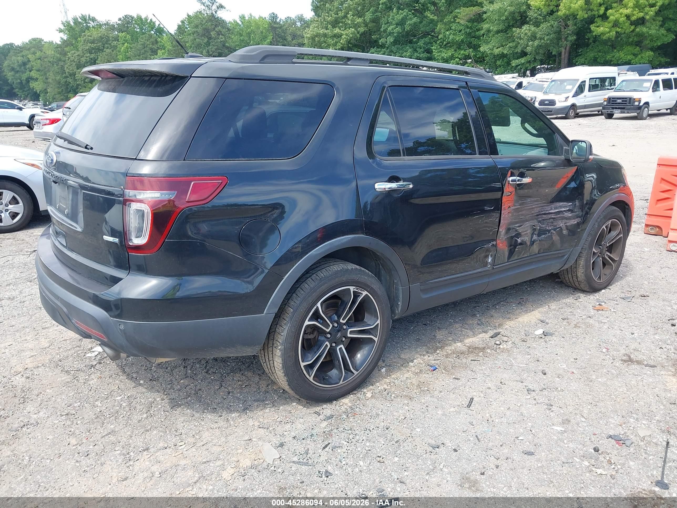 2013 Ford Explorer Sport Black vin: 1FM5K8GT1DGC85993