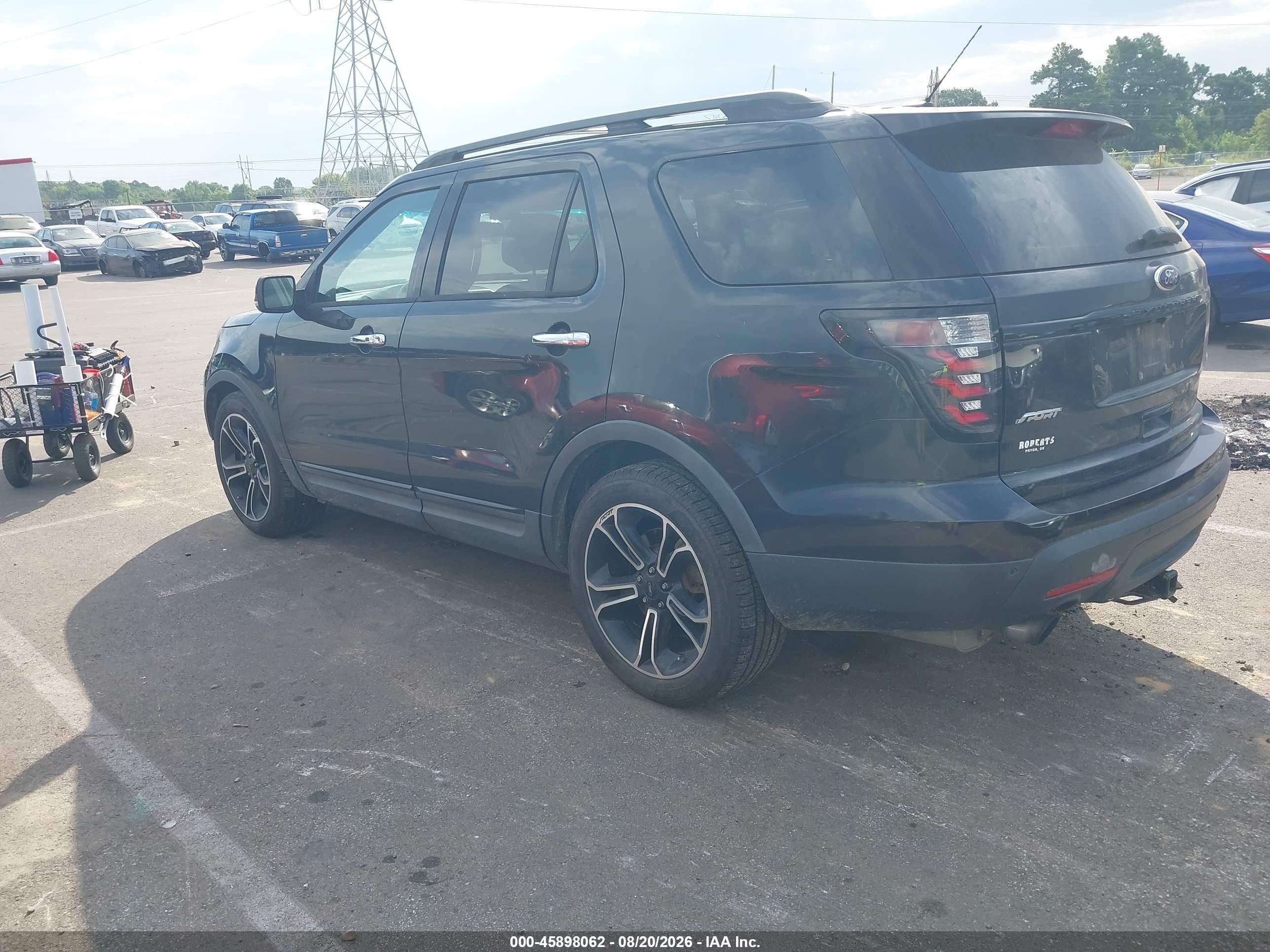 2014 Ford Explorer Sport Black vin: 1FM5K8GT1EGA07550