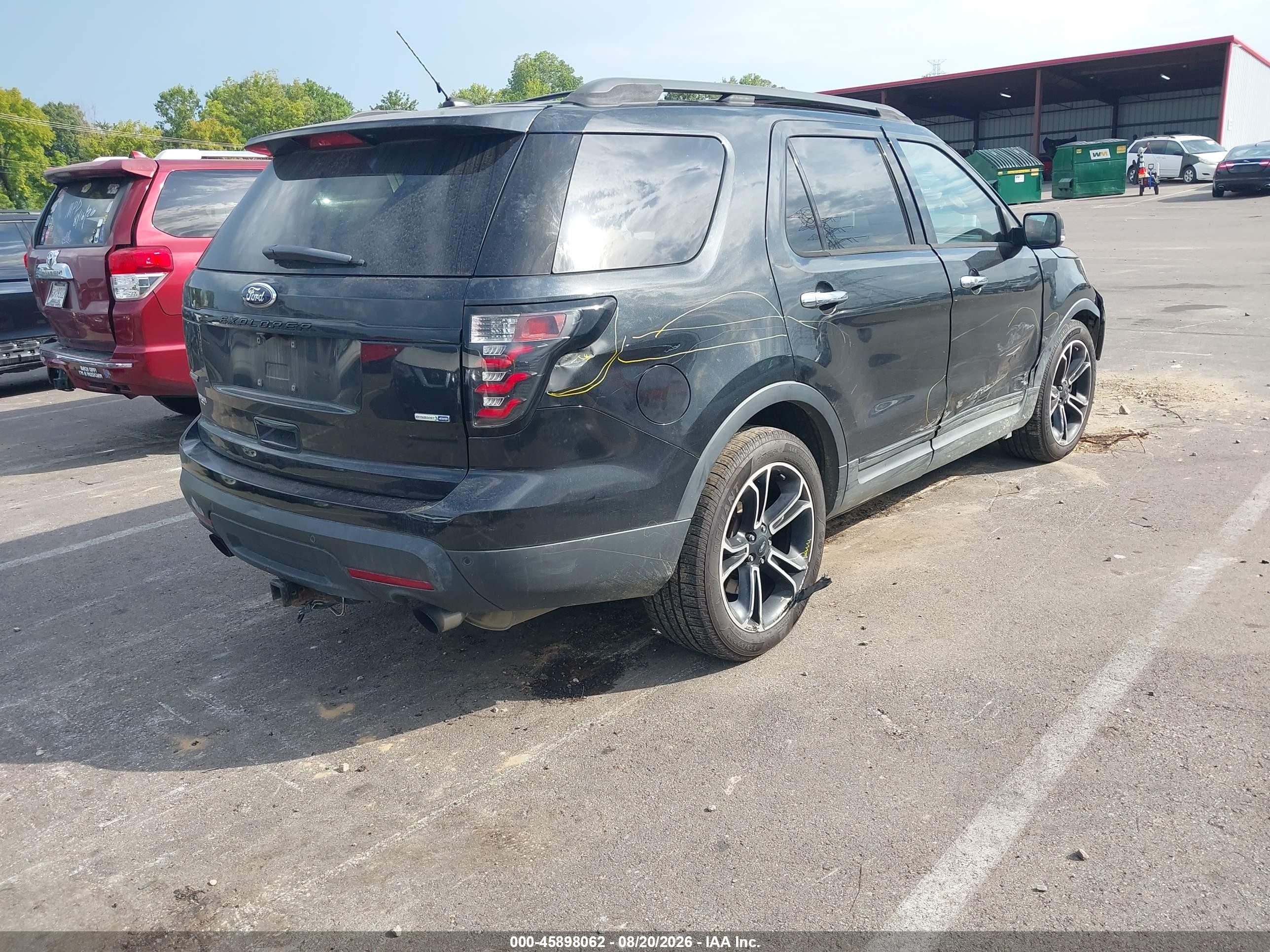 2014 Ford Explorer Sport Black vin: 1FM5K8GT1EGA07550