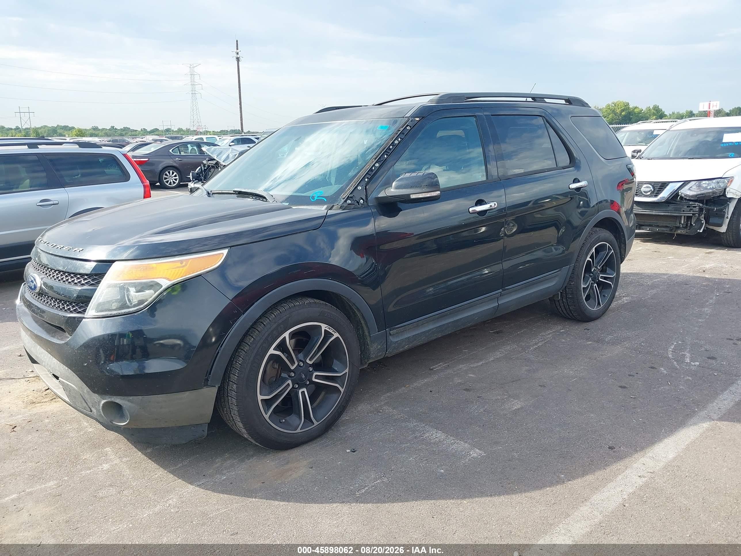 2014 Ford Explorer Sport Black vin: 1FM5K8GT1EGA07550