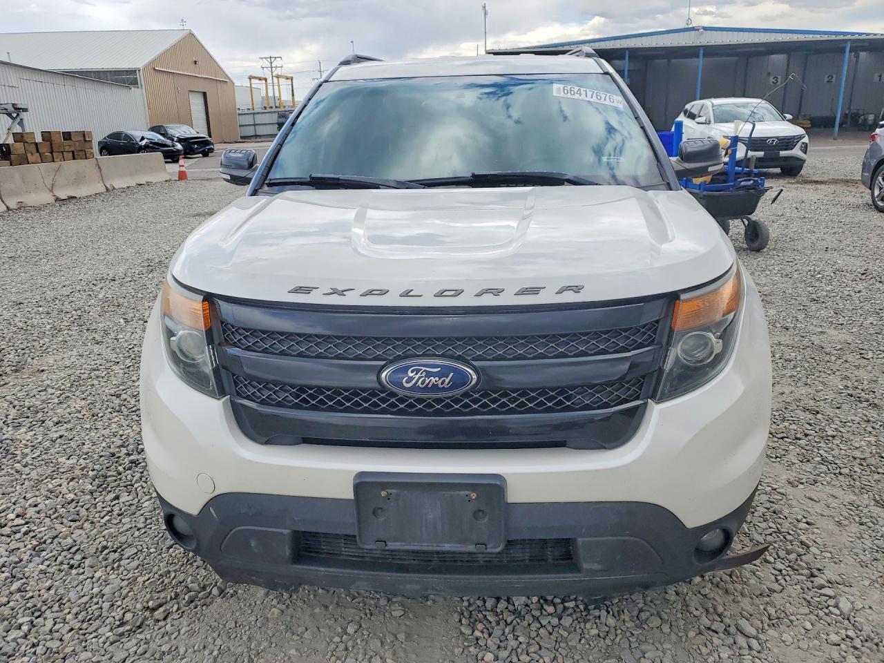 2014 Ford Explorer Sport White vin: 1FM5K8GT1EGA22758