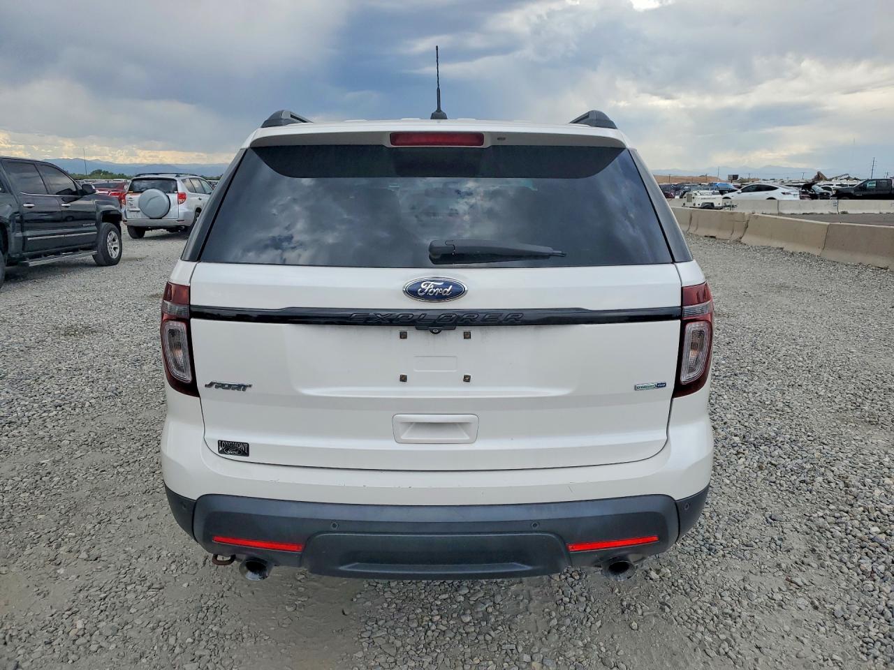 2014 Ford Explorer Sport White vin: 1FM5K8GT1EGA22758
