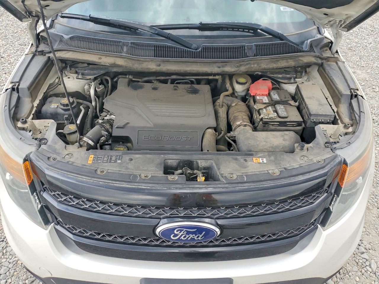2014 Ford Explorer Sport White vin: 1FM5K8GT1EGA22758