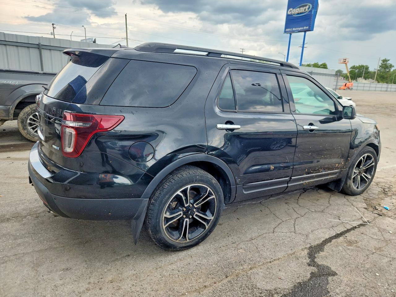 2014 Ford Explorer Sport Black vin: 1FM5K8GT1EGA79087