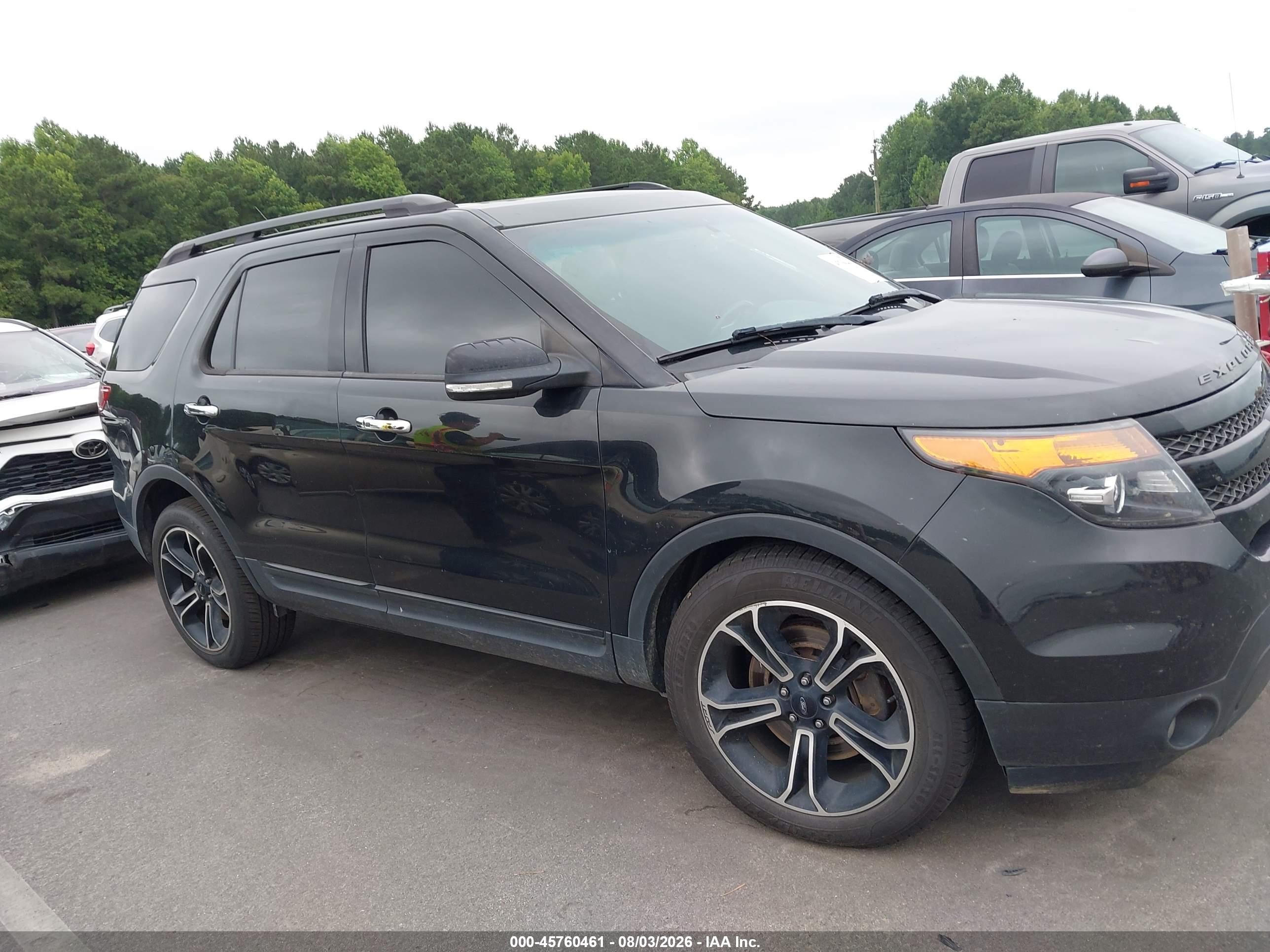 2014 Ford Explorer Sport Black vin: 1FM5K8GT1EGC55703
