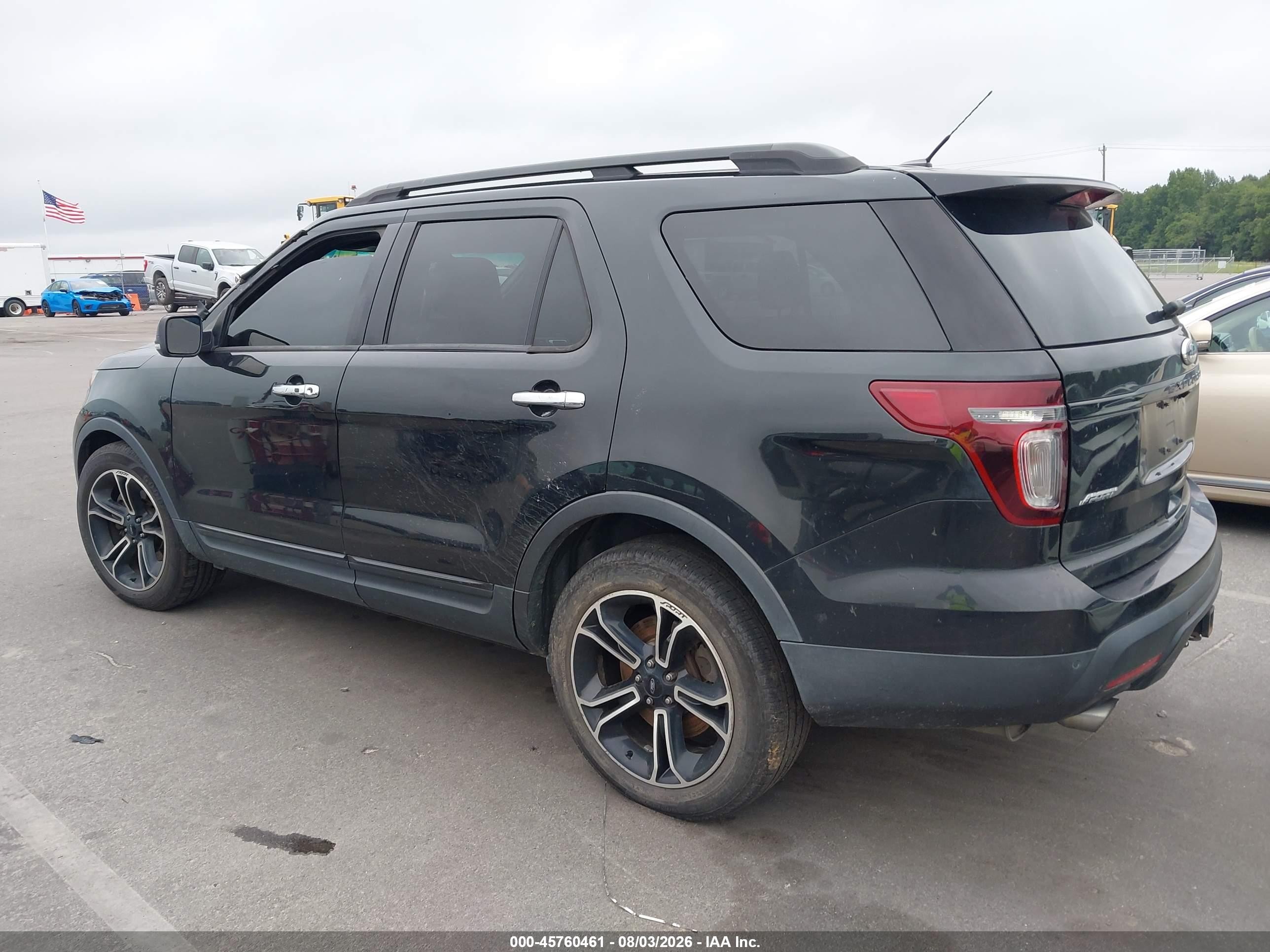 2014 Ford Explorer Sport Black vin: 1FM5K8GT1EGC55703
