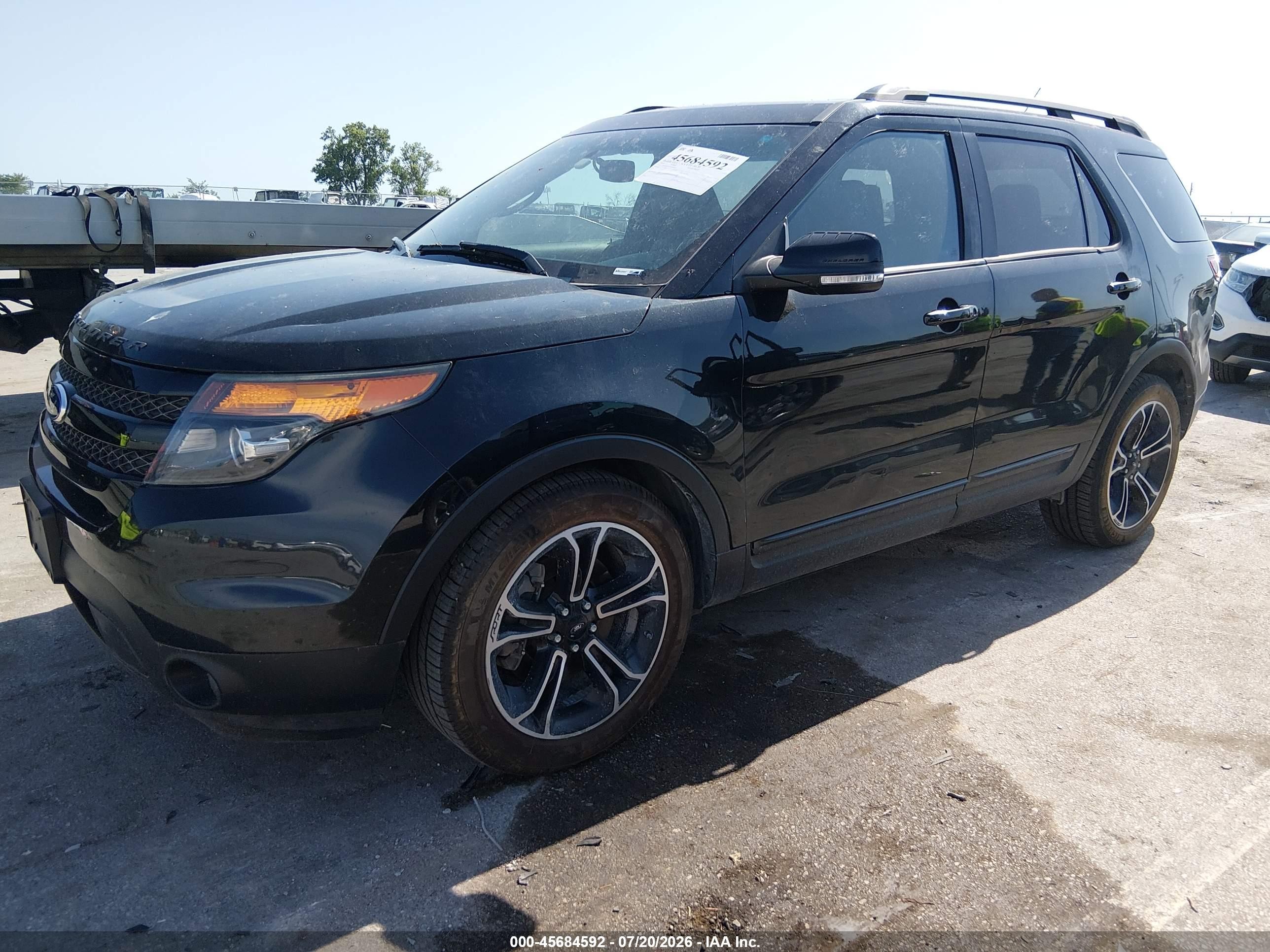 2015 Ford Explorer Sport Black vin: 1FM5K8GT1FGA08800