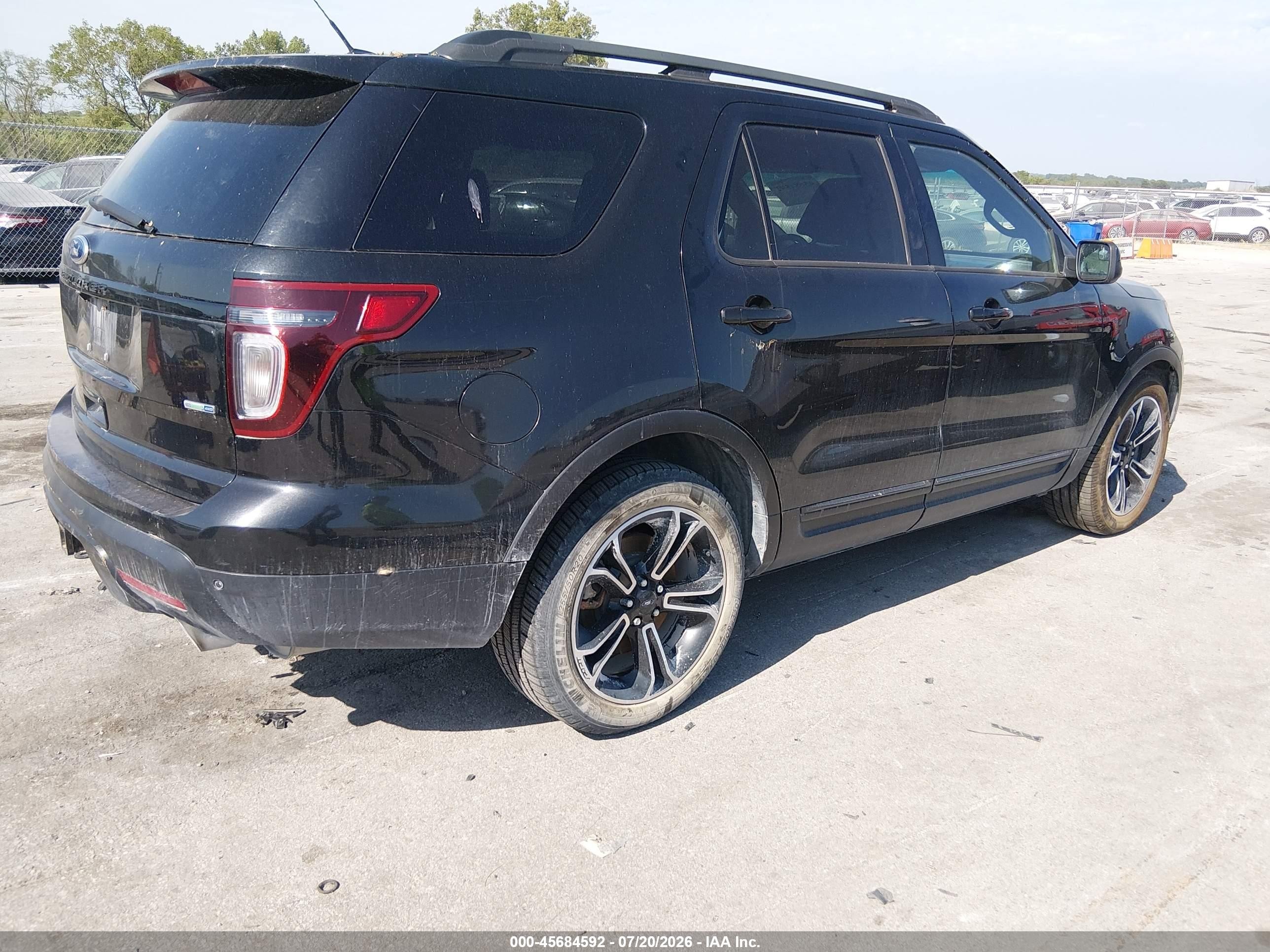 2015 Ford Explorer Sport Black vin: 1FM5K8GT1FGA08800