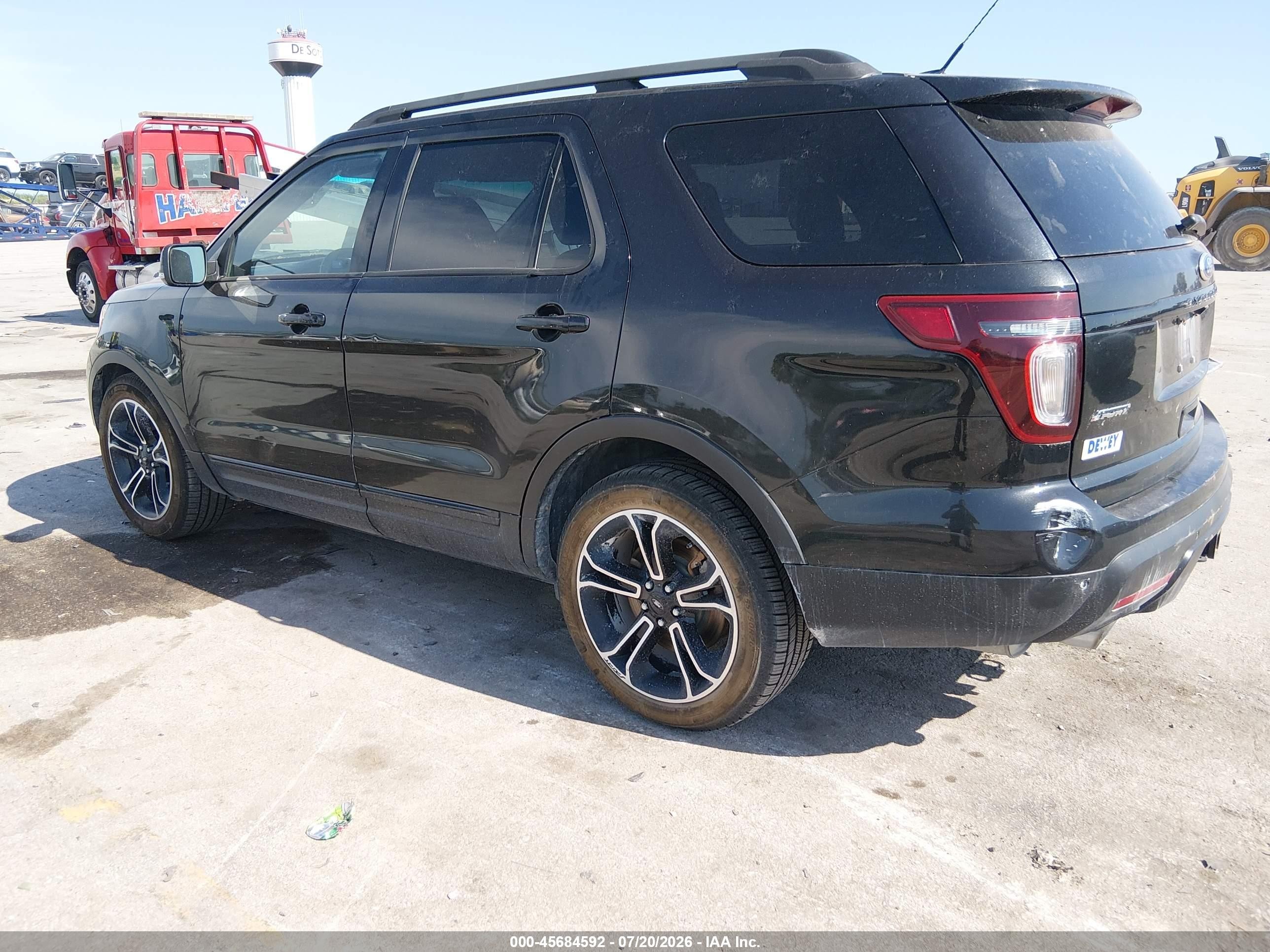 2015 Ford Explorer Sport Black vin: 1FM5K8GT1FGA08800