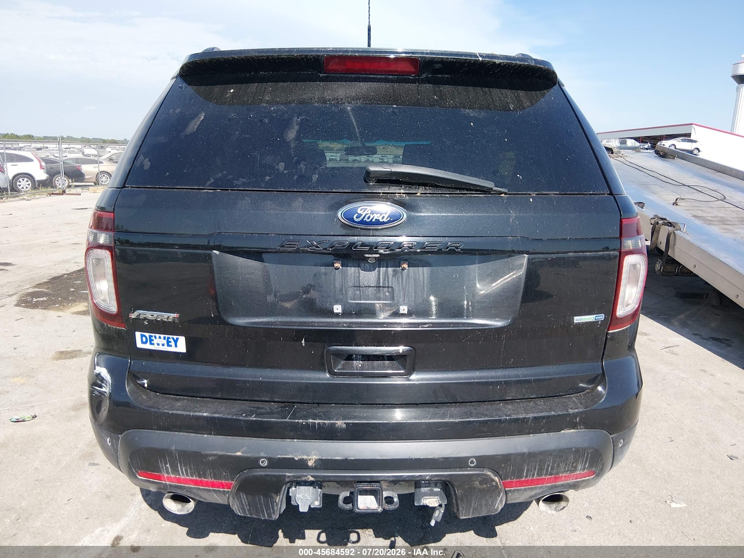 2015 Ford Explorer Sport Black vin: 1FM5K8GT1FGA08800