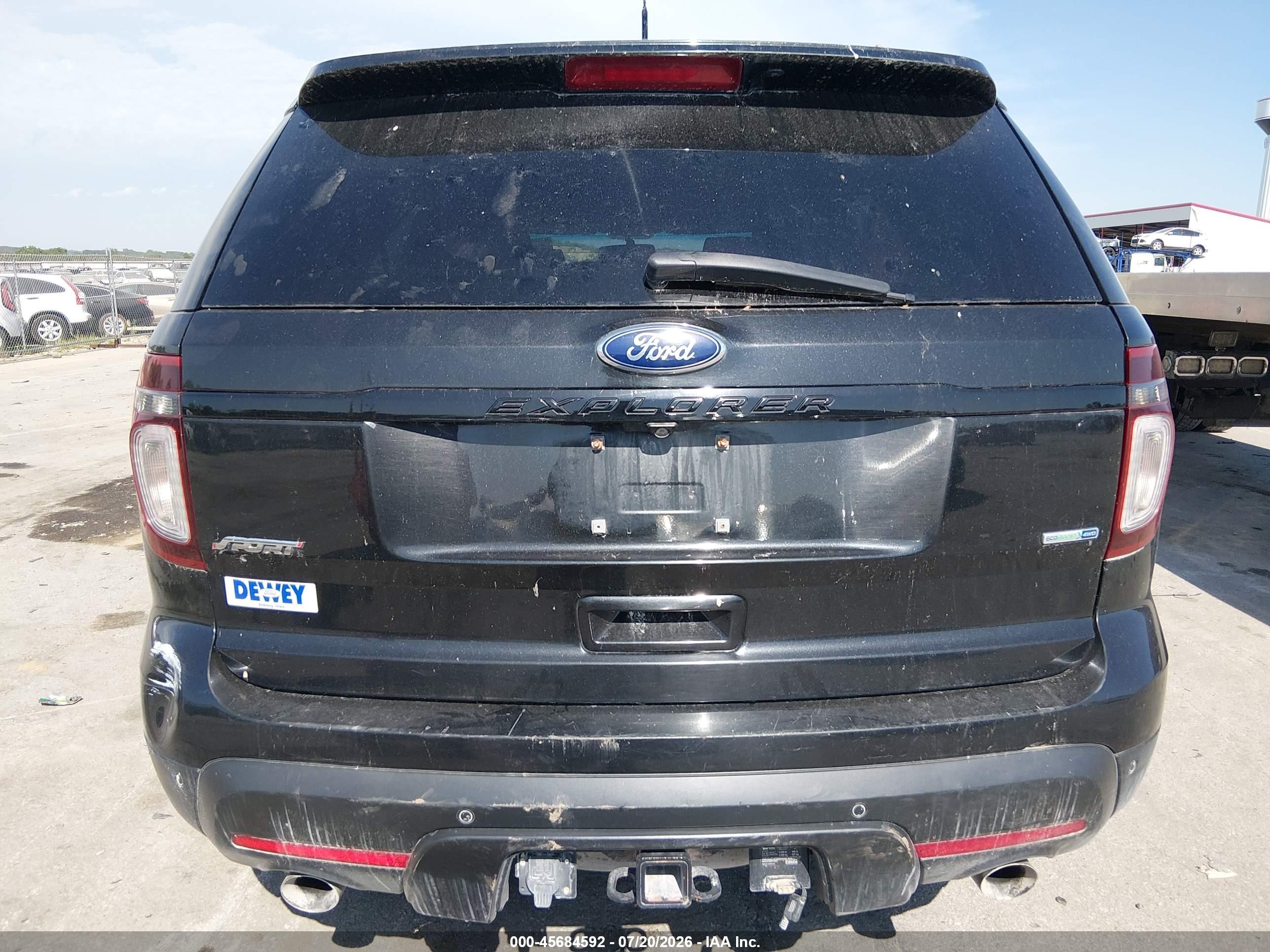 2015 Ford Explorer Sport Black vin: 1FM5K8GT1FGA08800