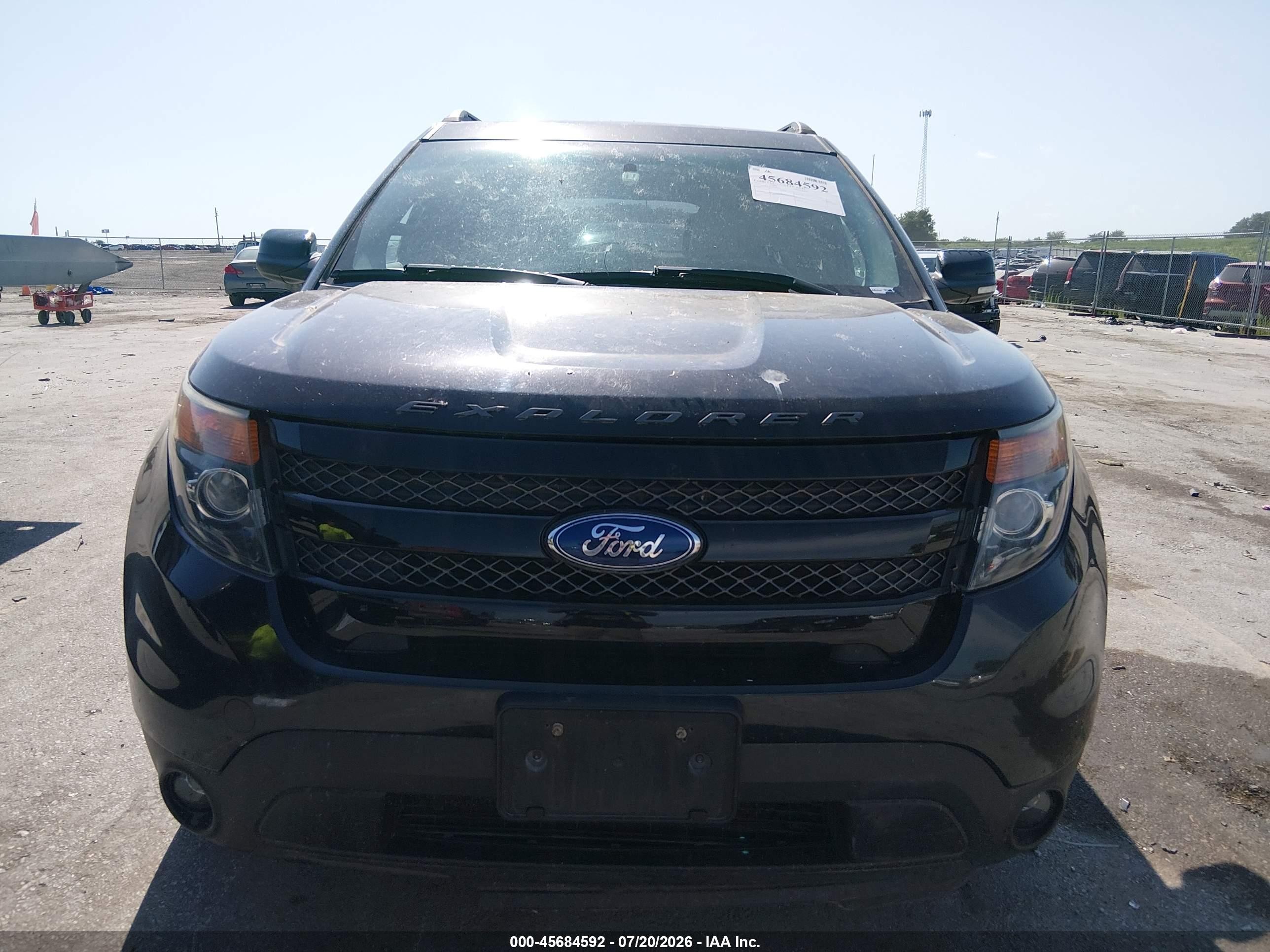 2015 Ford Explorer Sport Black vin: 1FM5K8GT1FGA08800